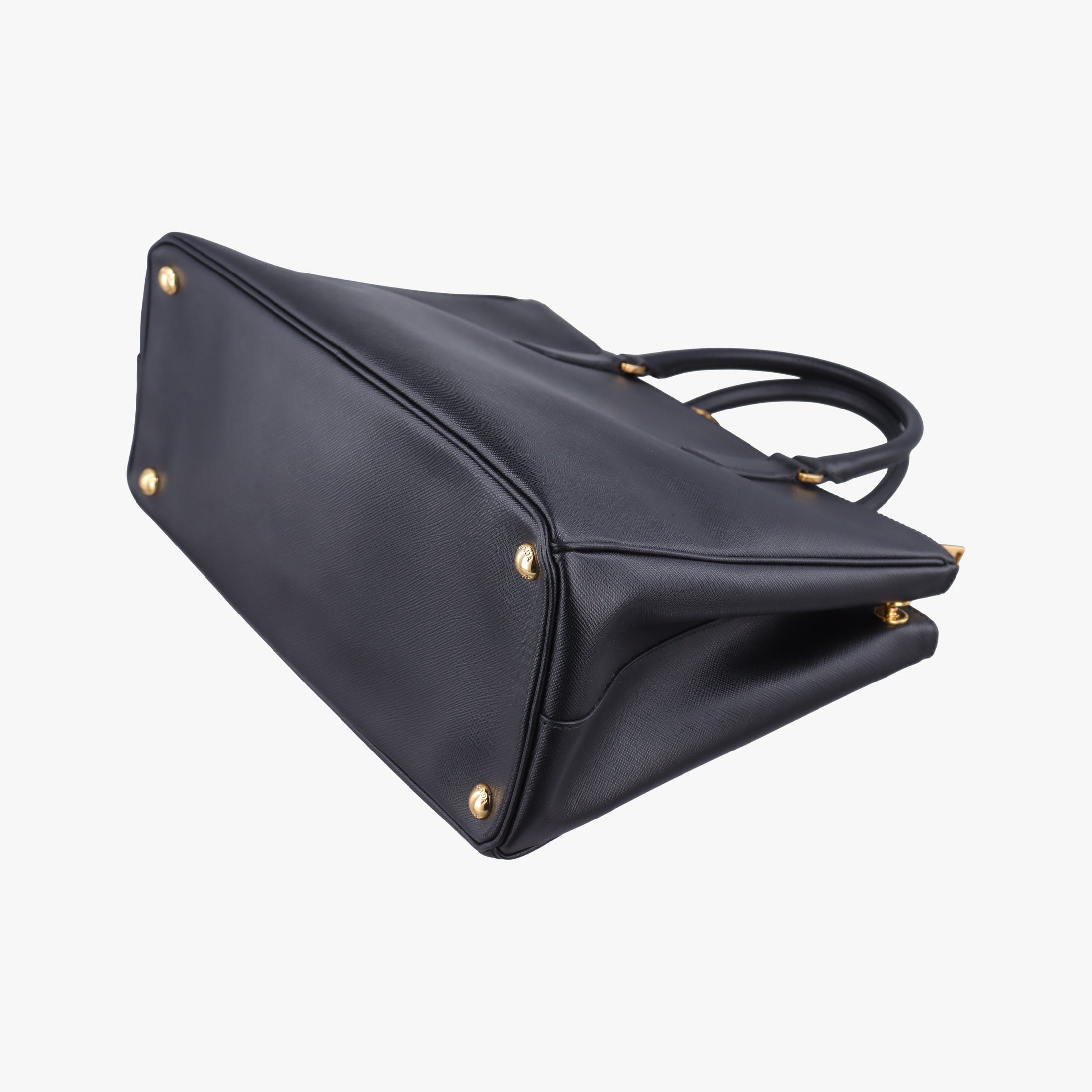 Pre-owned Prada Galleria Black SAFFIANO Leather 1BA274 shoulderbag | stylenewstar