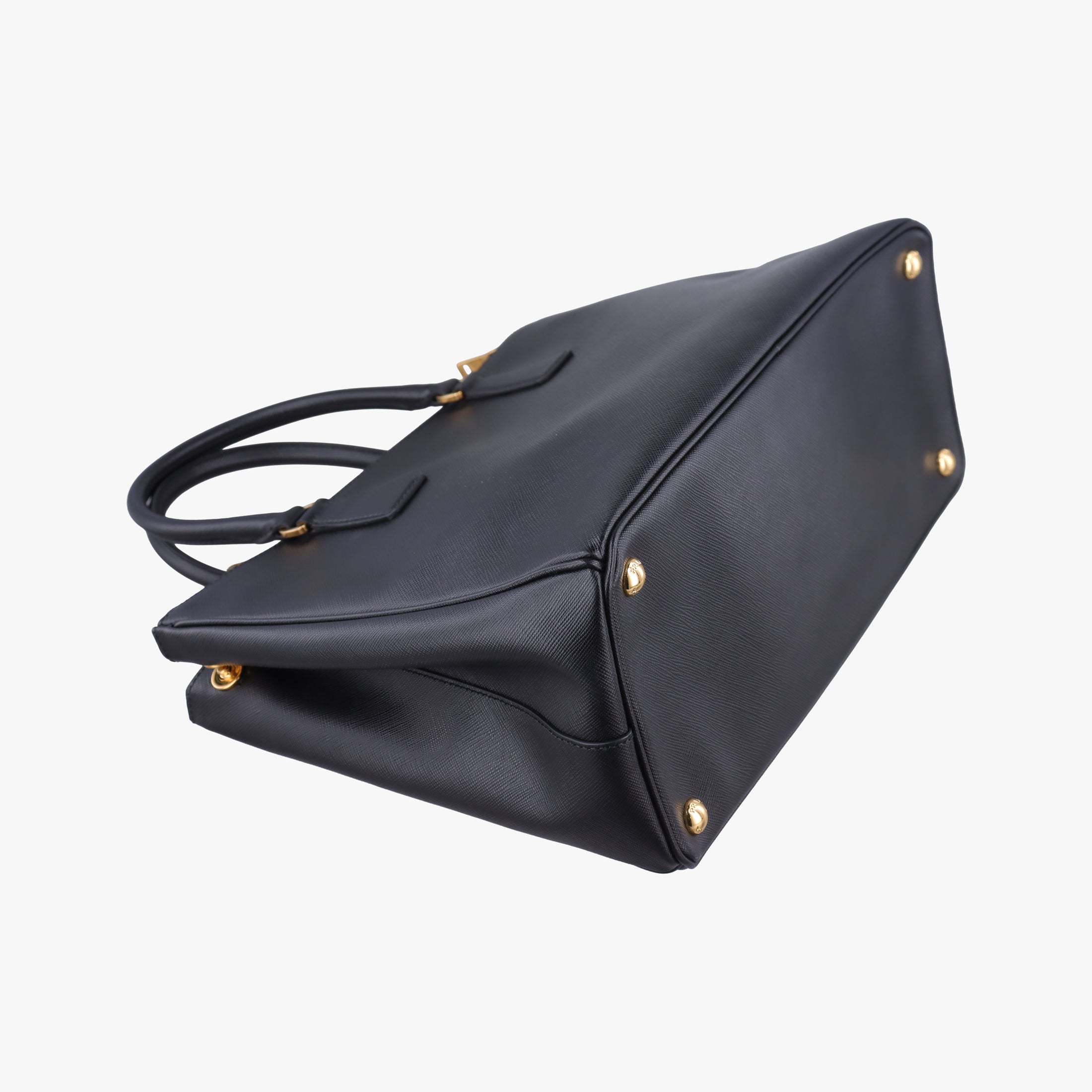 Pre-owned Prada Galleria Black SAFFIANO Leather 1BA274 shoulderbag | stylenewstar