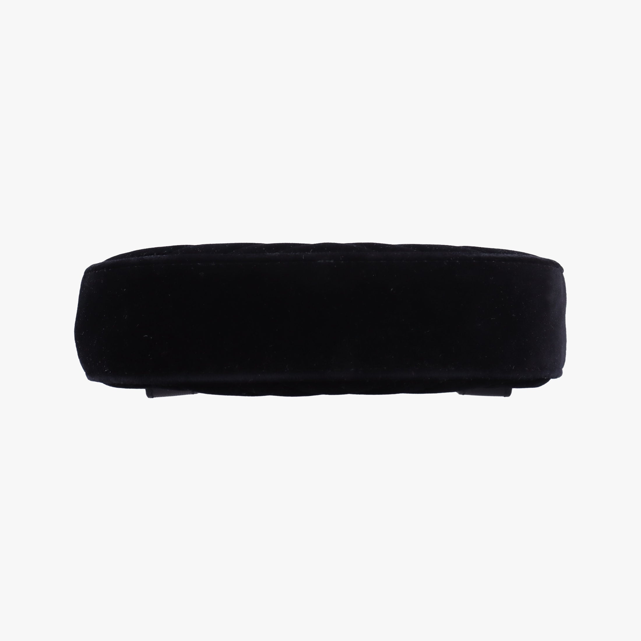 Pre-owned Gucci GG Marmont Black velour 476434 bum bag/waist bag | stylenewstar