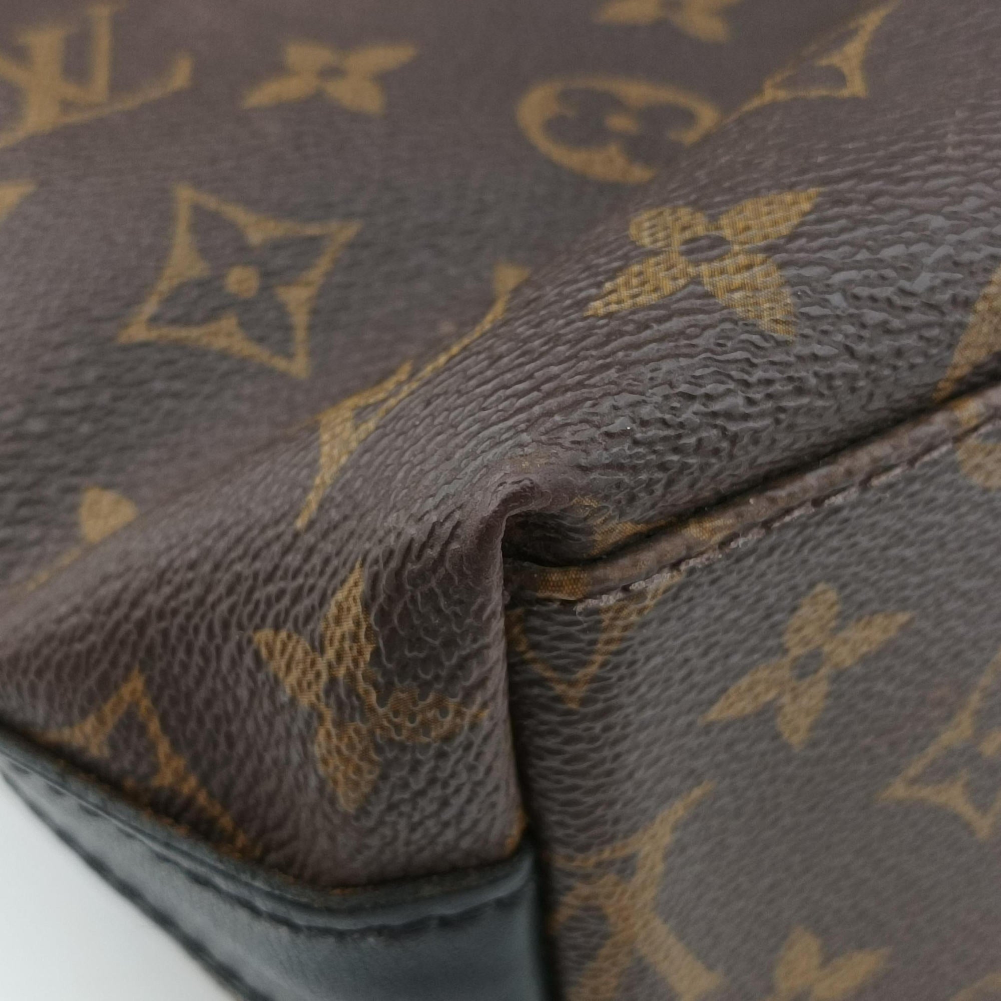 Pre-owned Louis Vuitton KITAN brown Monogram Canvas M40388 shoulderbag | stylenewstar