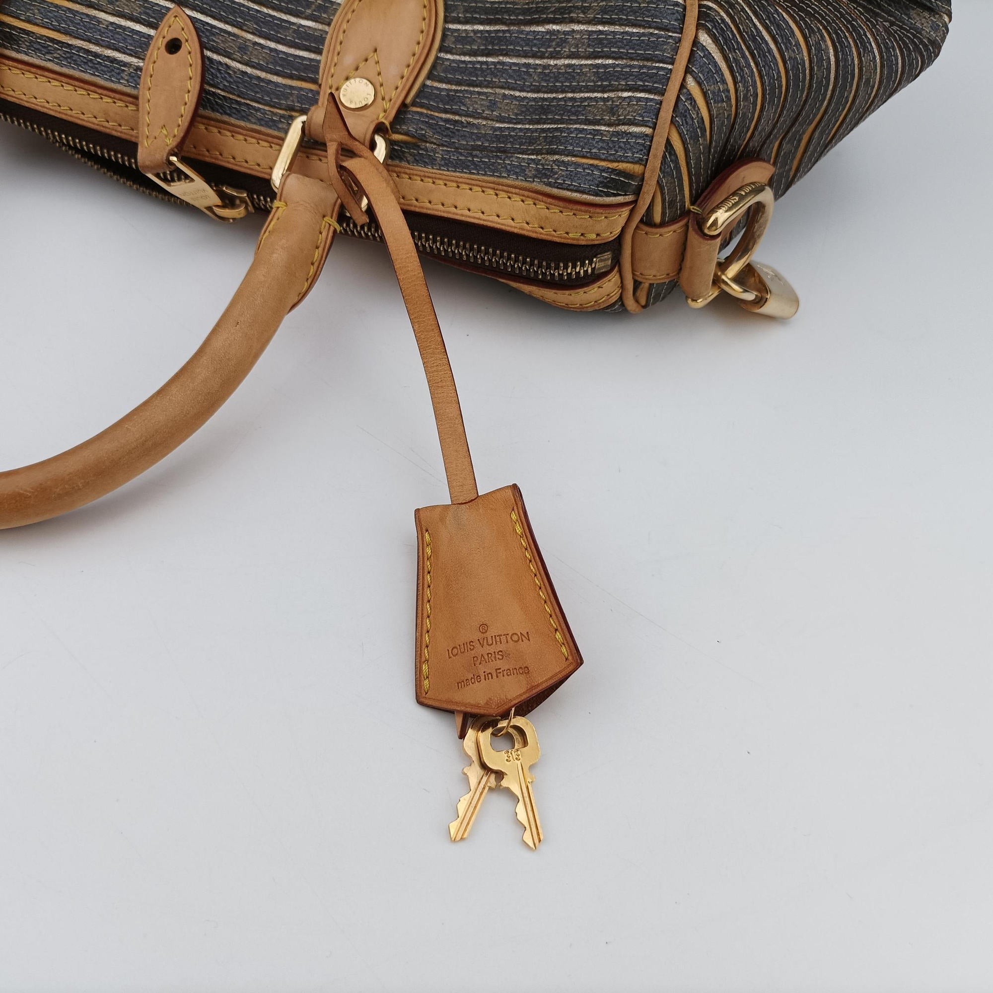 Pre-owned Louis Vuitton Eden Speedy Bandouliere 30 Argent Monogram Eden Canvas M40358 shoulderbag | stylenewstar