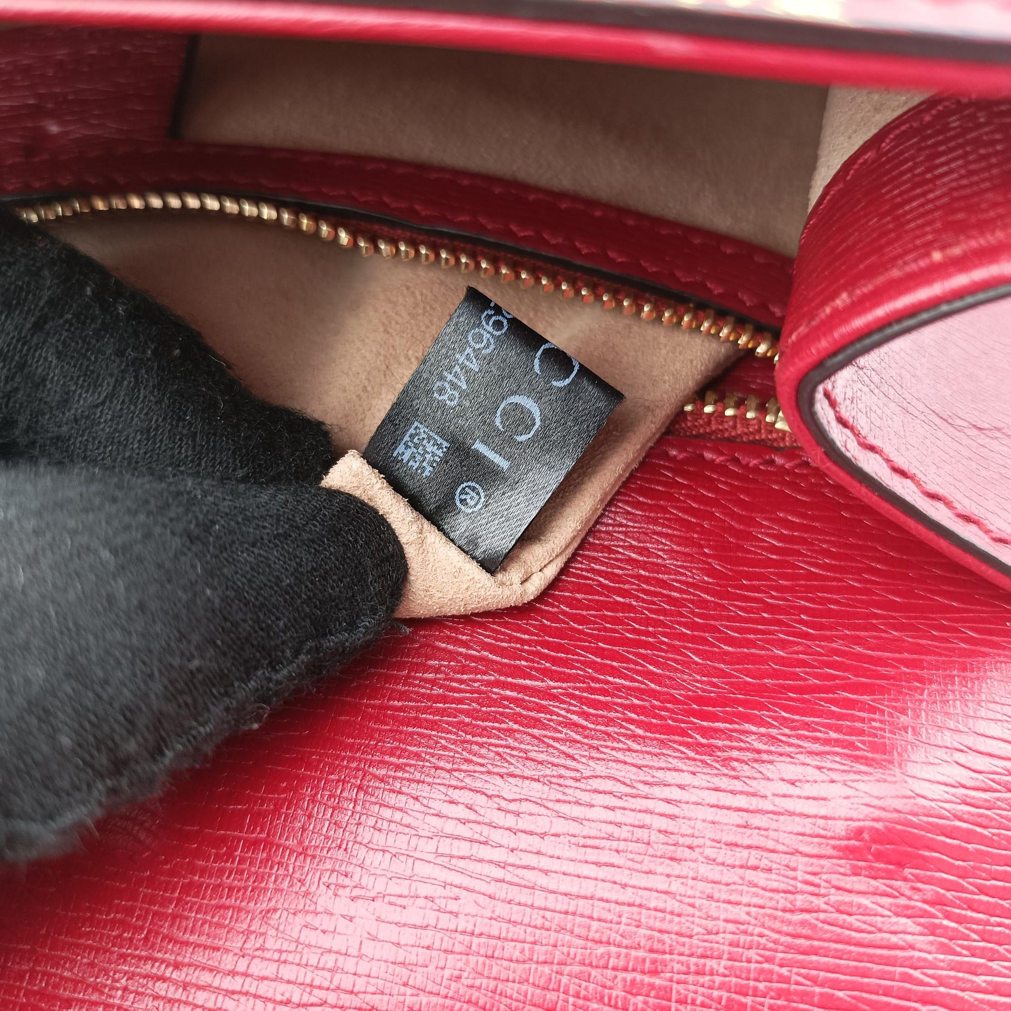 Pre-owned Gucci Sylvie red×Multicolour Leather 524405 shoulderbag | stylenewstar