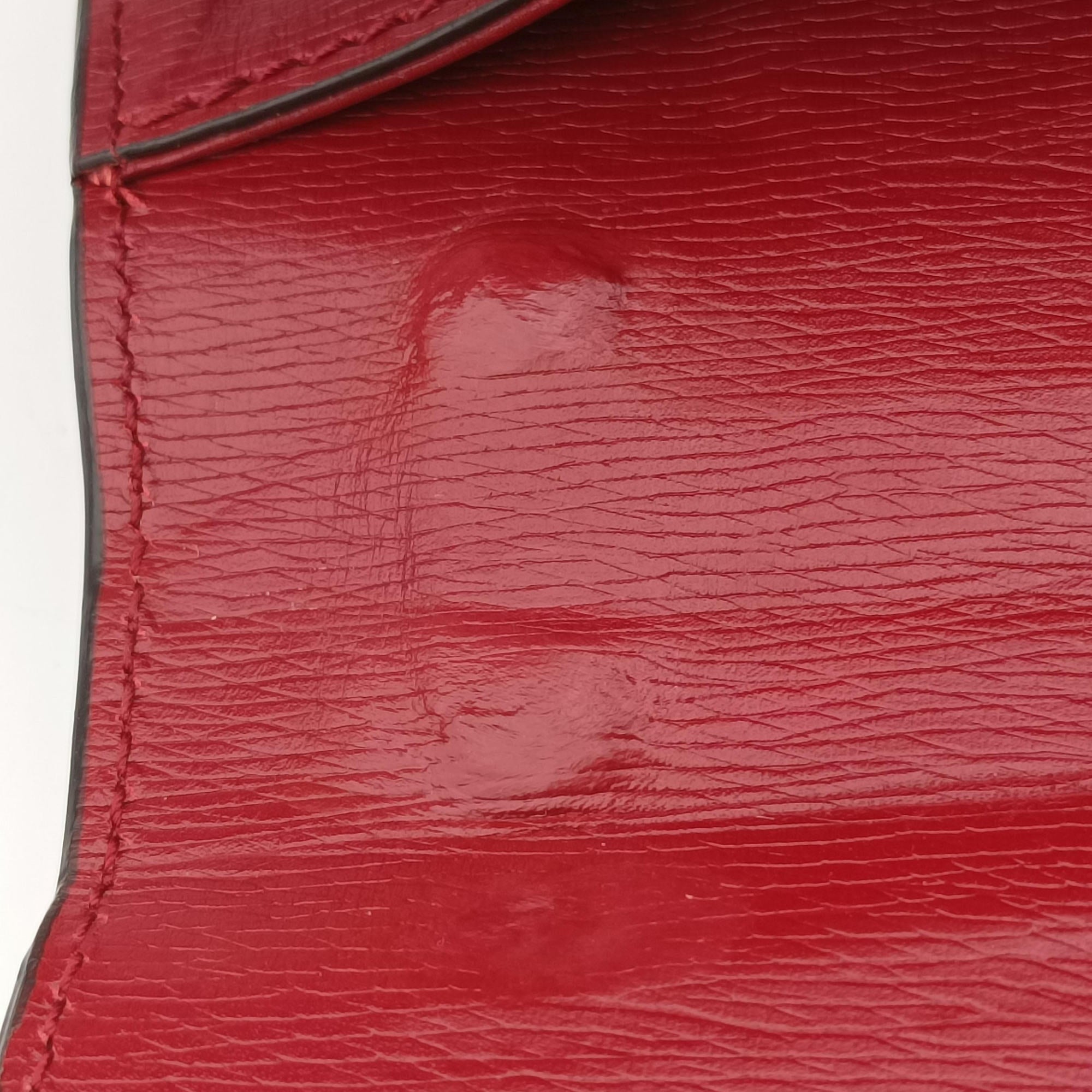 Pre-owned Gucci Sylvie red×Multicolour Leather 524405 shoulderbag | stylenewstar
