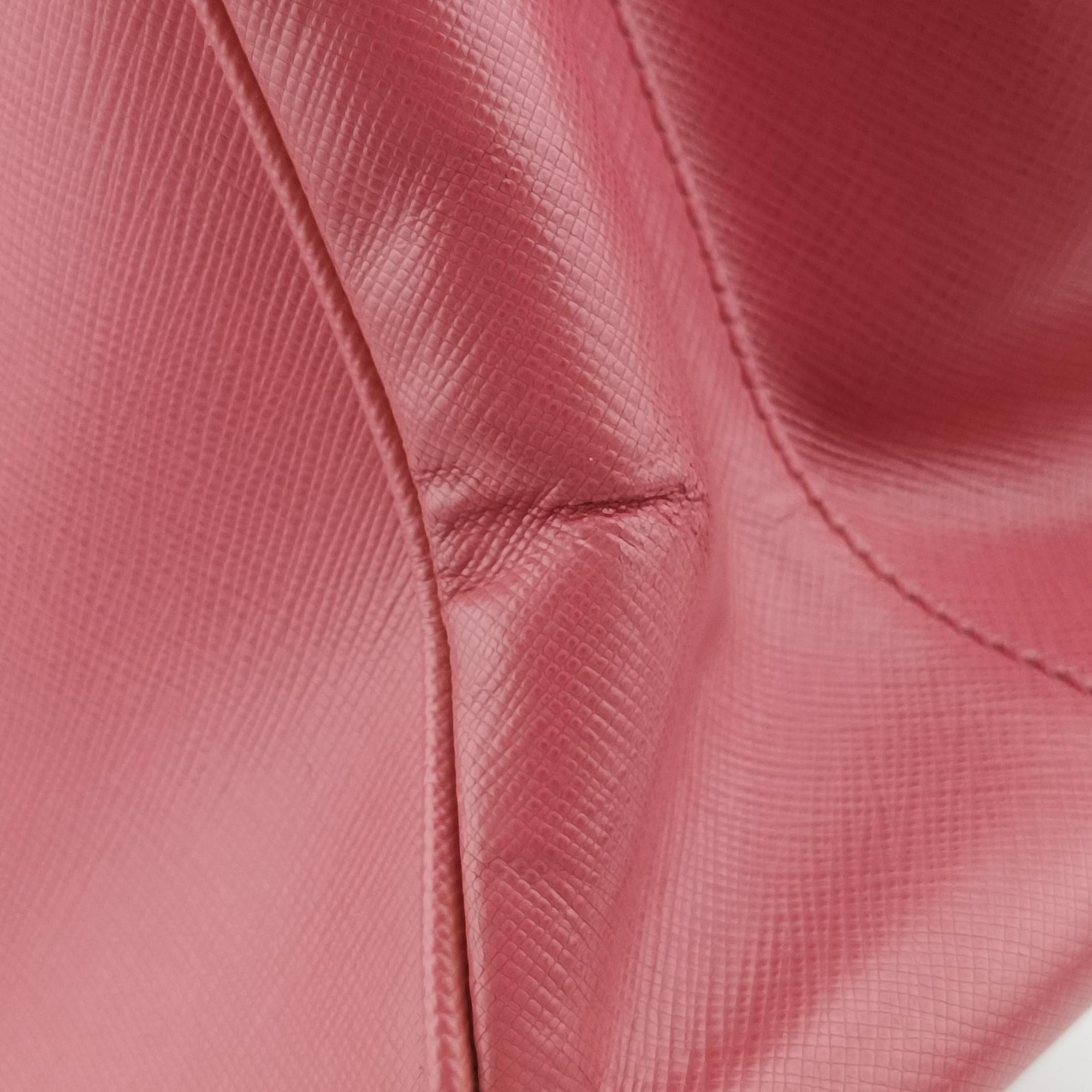 Pre-owned Prada Galleria Pink SAFFIANO Leather BN1786 shoulderbag | stylenewstar
