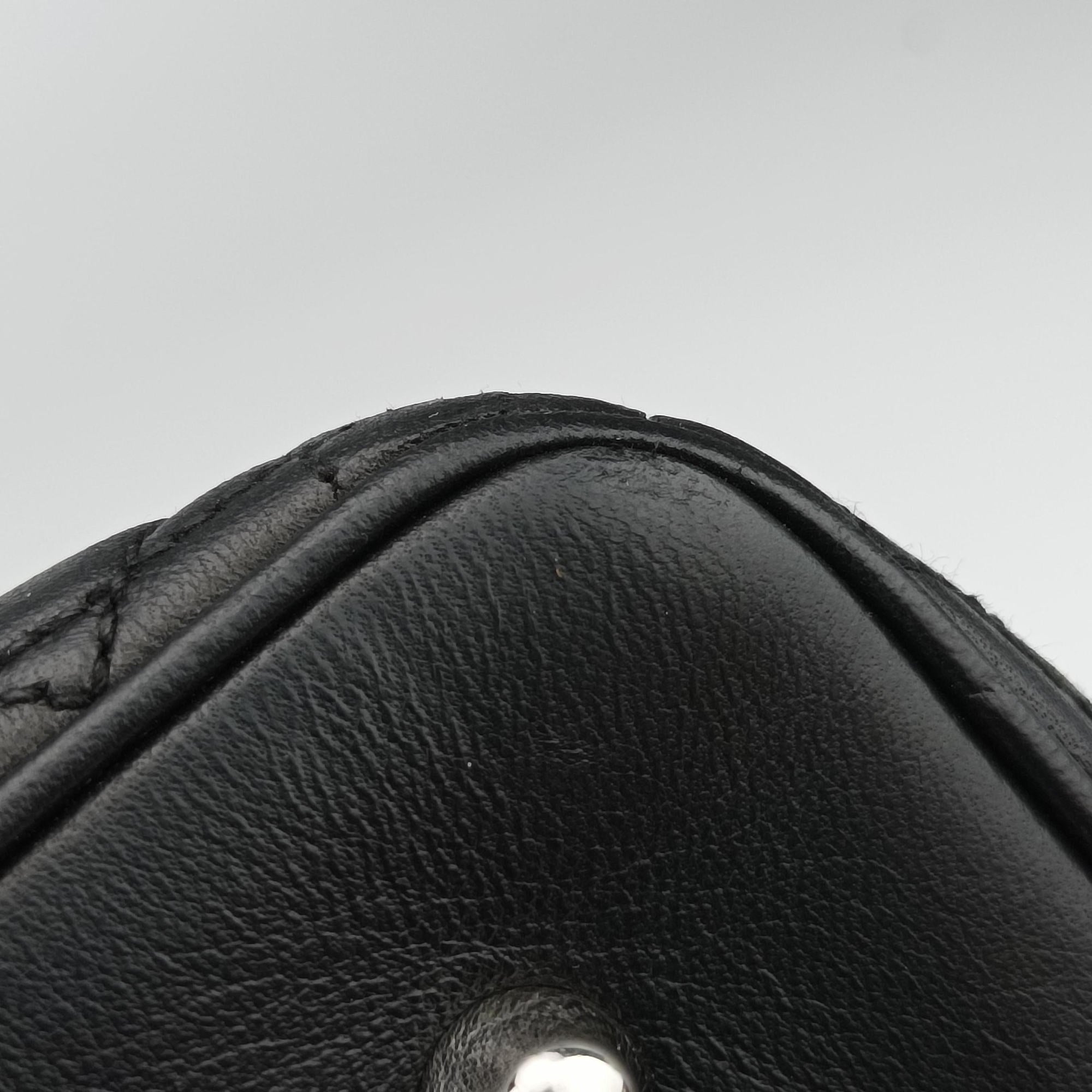 Pre-owned Christian Dior Lady Dior Black lambskin  shoulderbag | stylenewstar