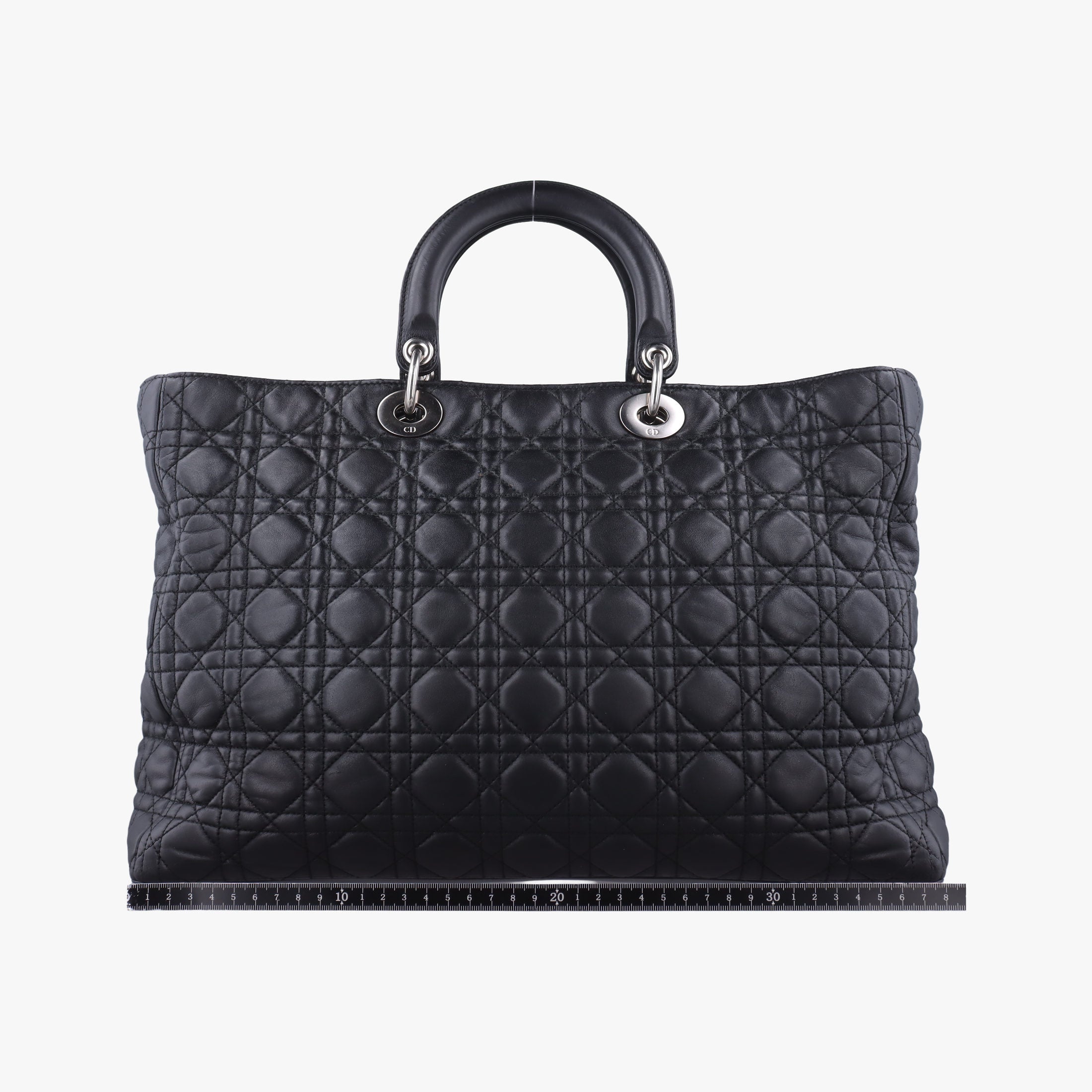 Pre-owned Christian Dior Lady Dior Black lambskin  shoulderbag | stylenewstar