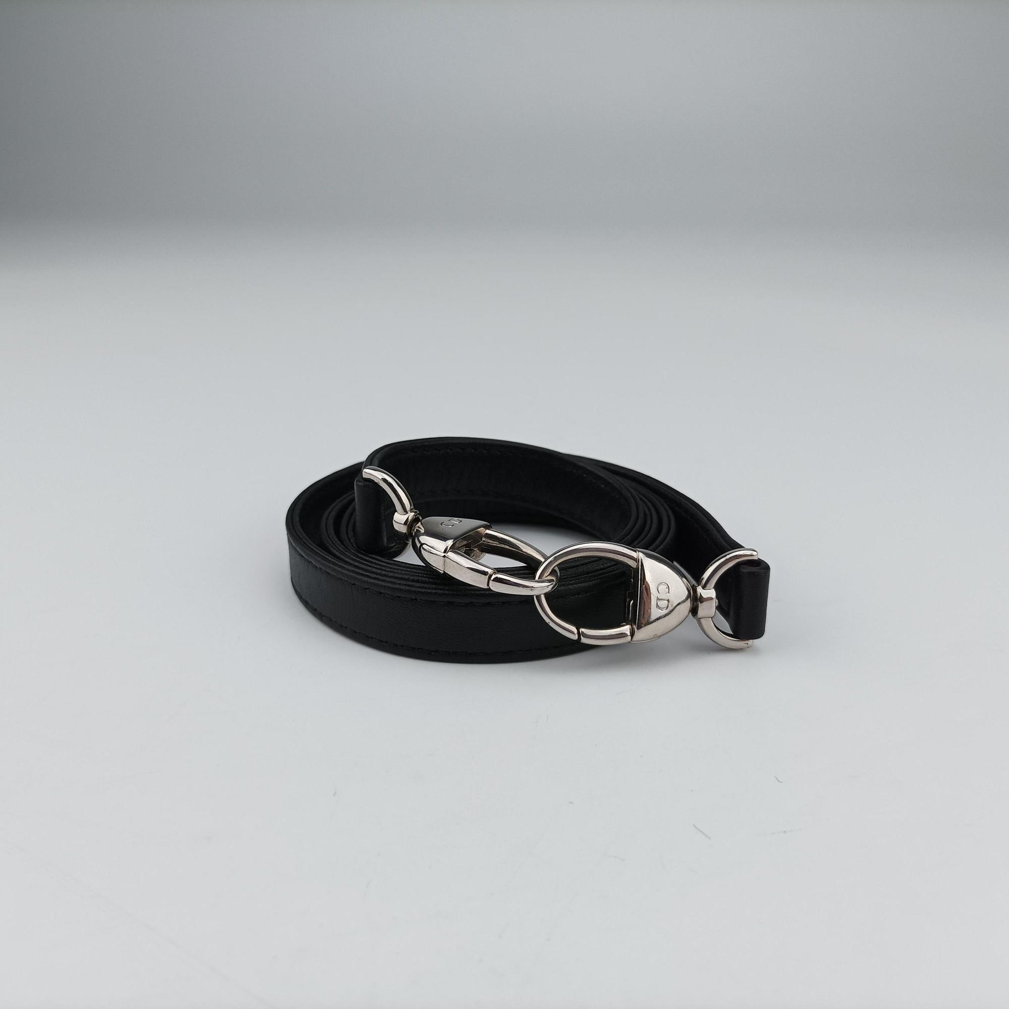 Pre-owned Christian Dior Lady Dior Black lambskin  shoulderbag | stylenewstar