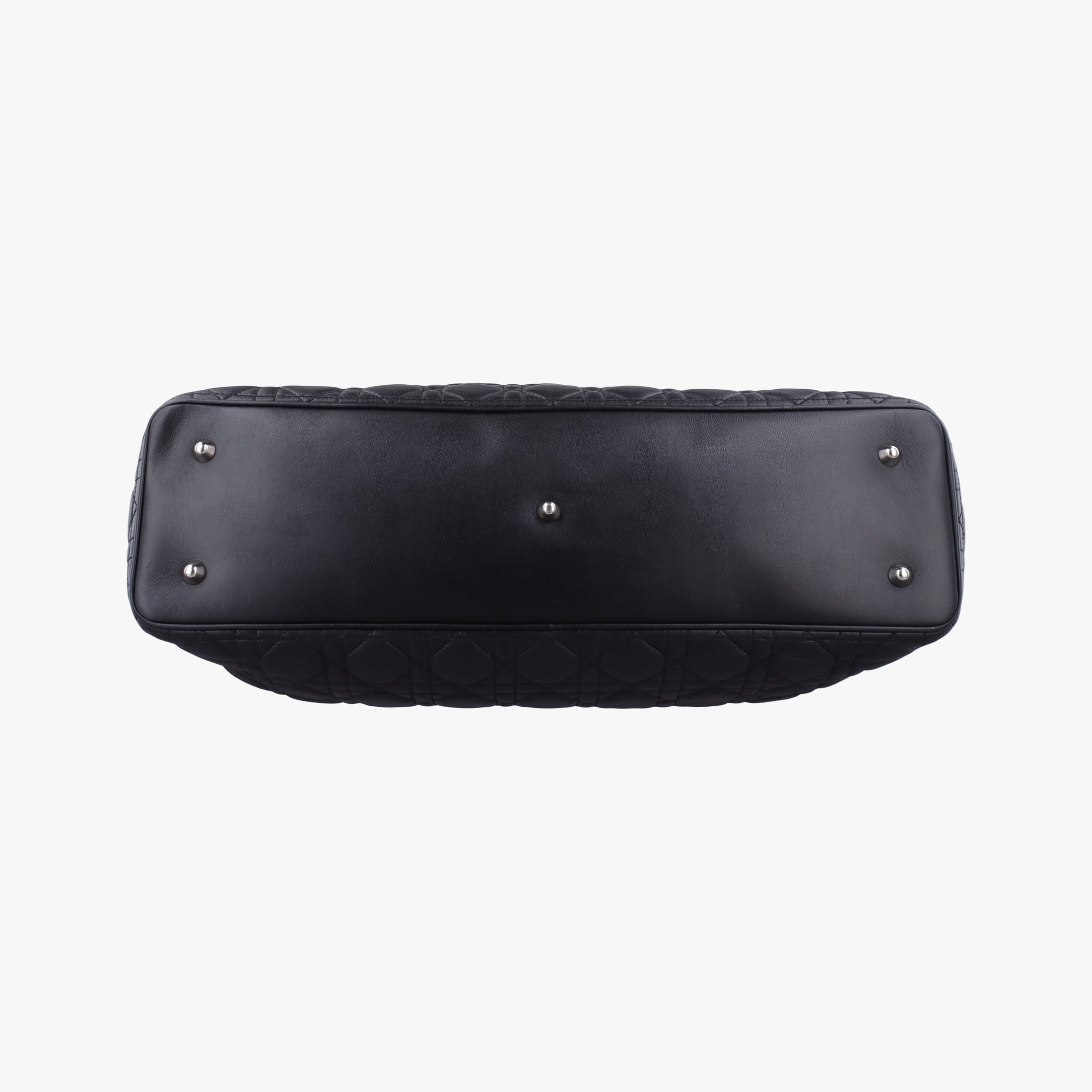 Pre-owned Christian Dior Lady Dior Black lambskin  shoulderbag | stylenewstar