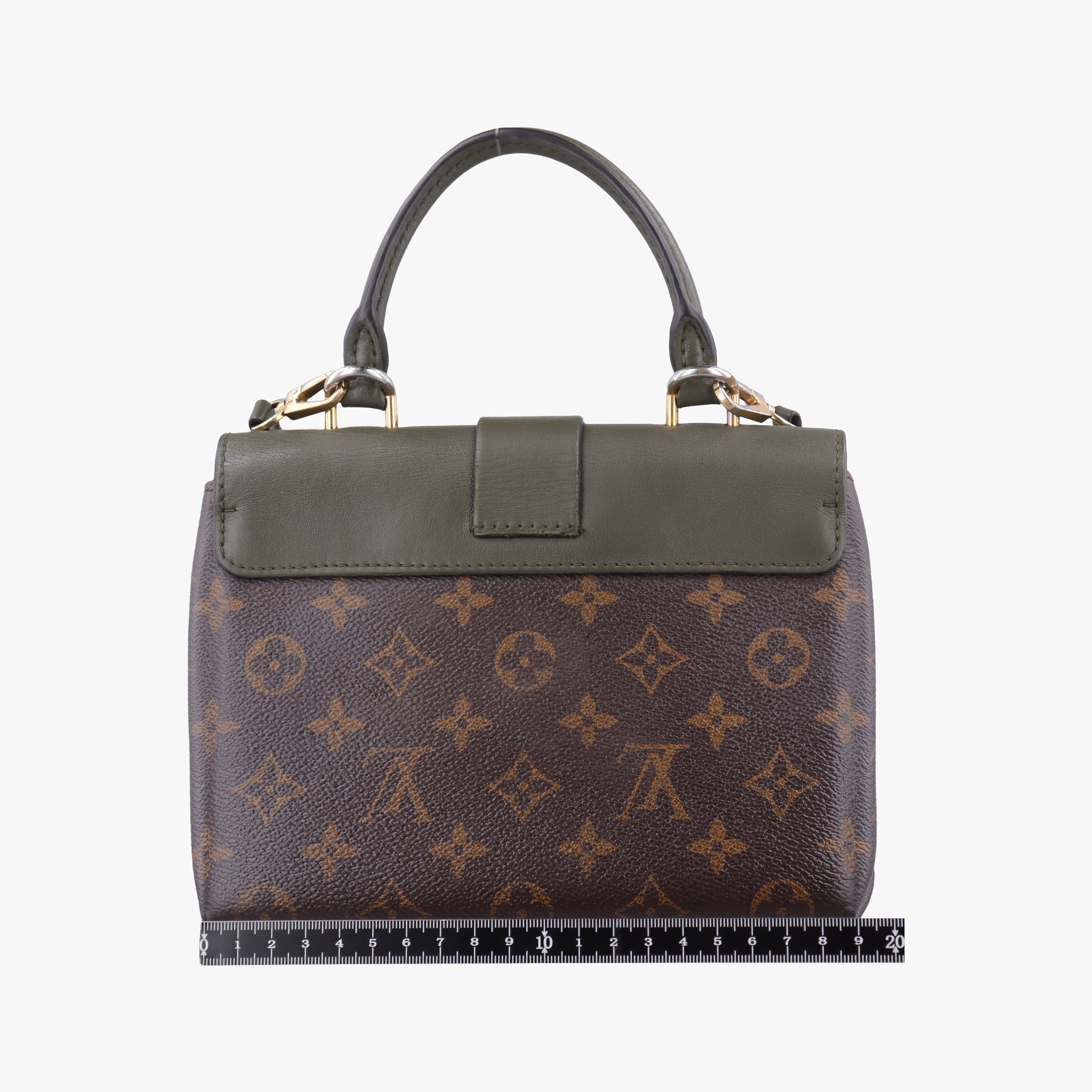 Pre-owned Louis Vuitton Rocky BB Brown×Laurier Monogram canvas×calf leather M44797 shoulderbag | stylenewstar