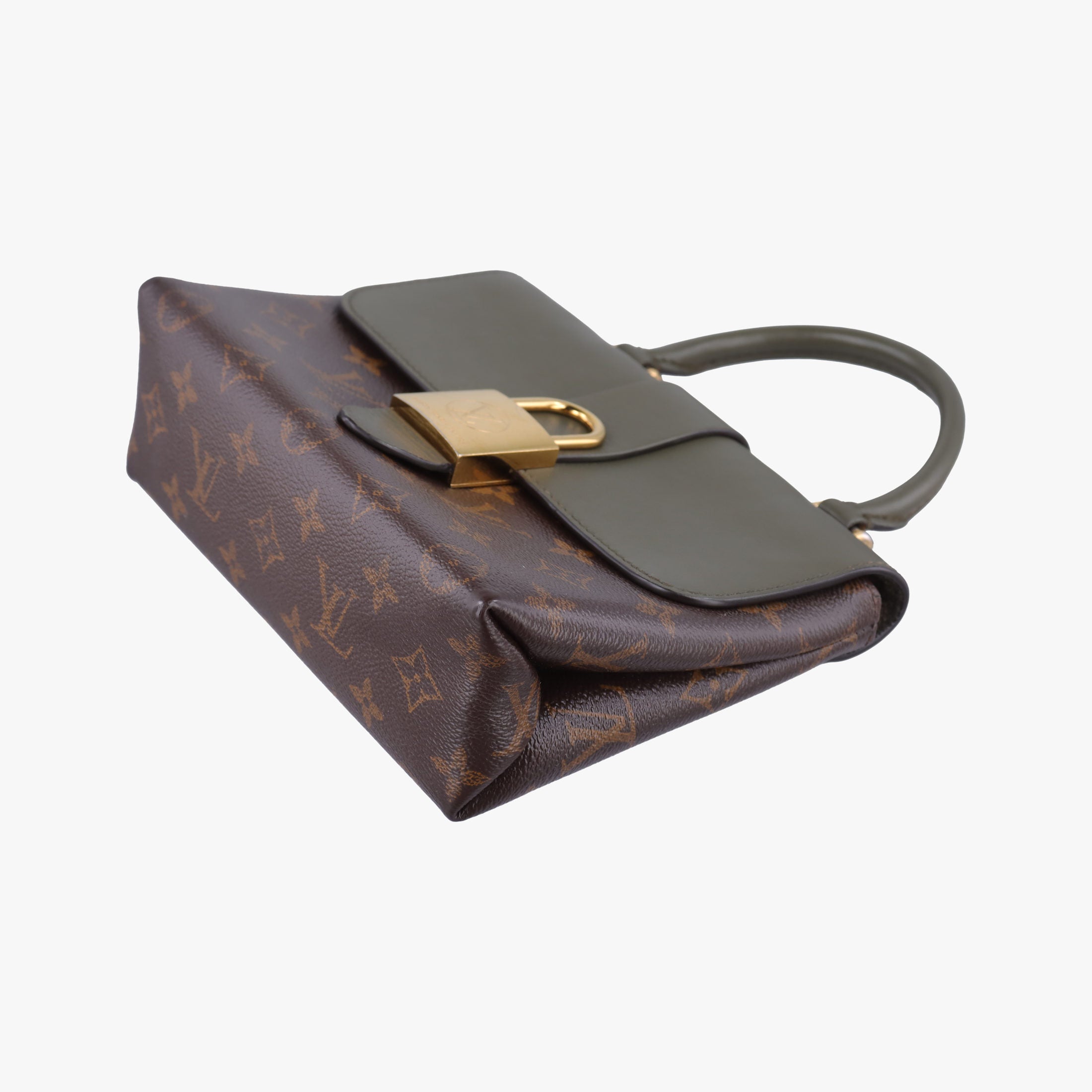 Pre-owned Louis Vuitton Rocky BB Brown×Laurier Monogram canvas×calf leather M44797 shoulderbag | stylenewstar
