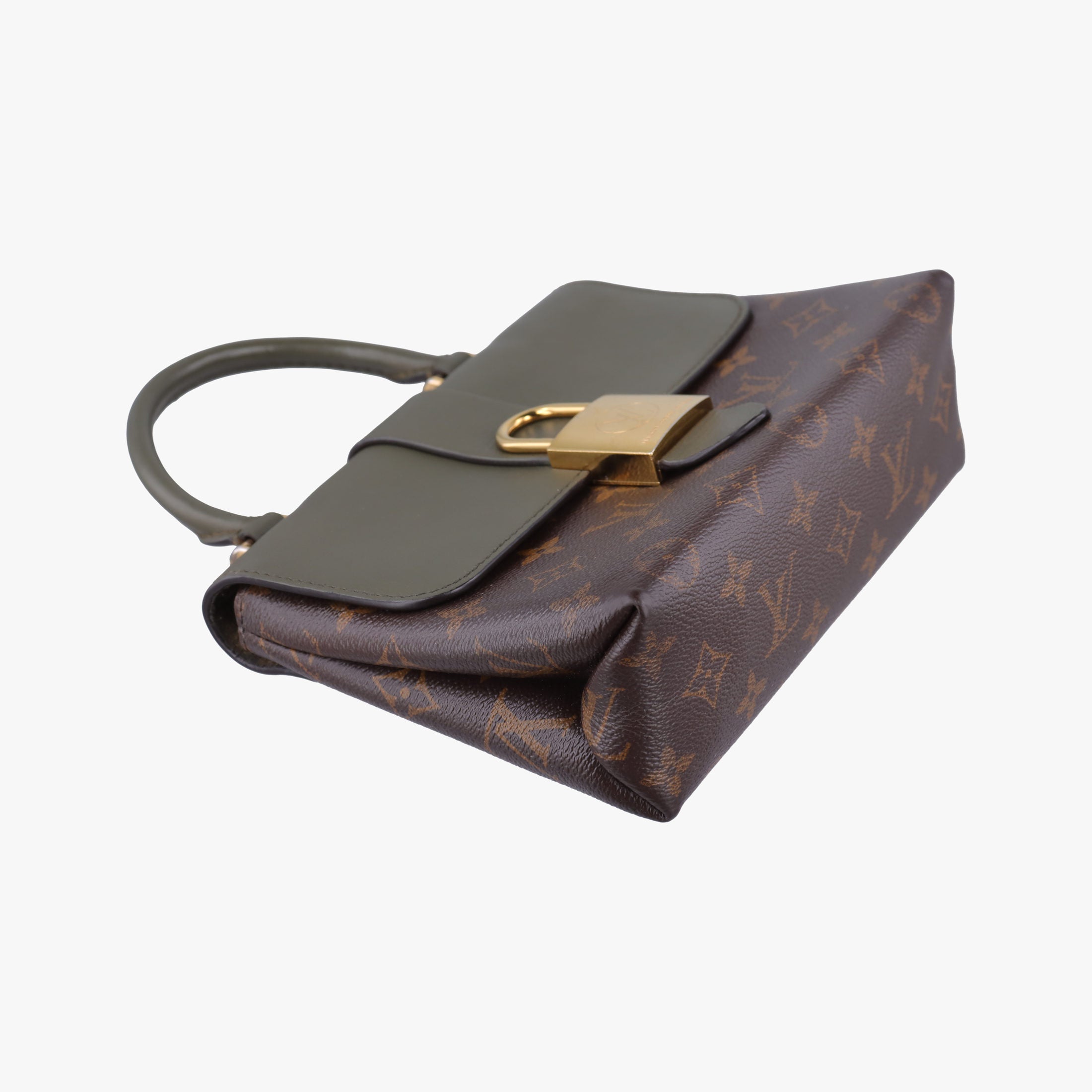 Pre-owned Louis Vuitton Rocky BB Brown×Laurier Monogram canvas×calf leather M44797 shoulderbag | stylenewstar