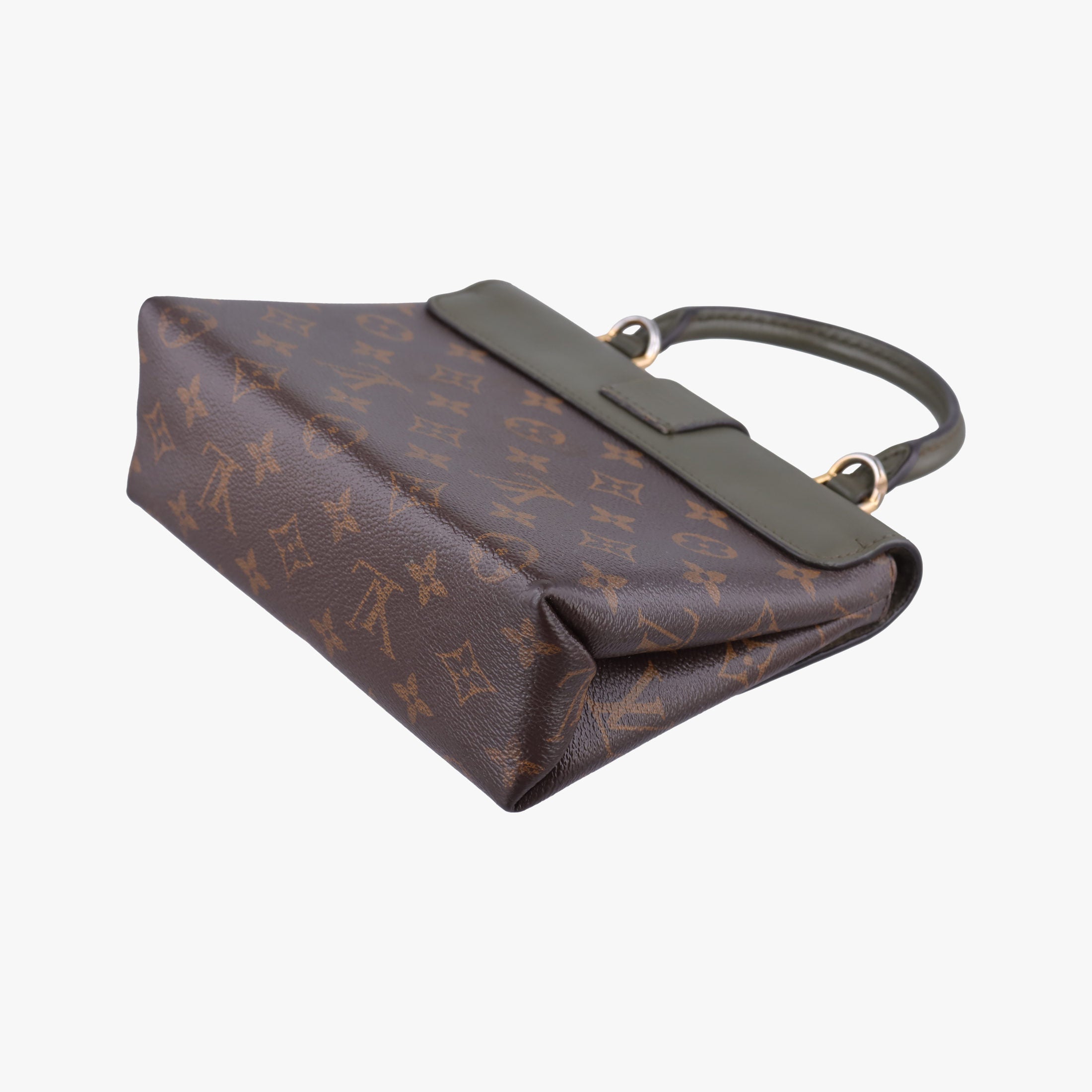 Pre-owned Louis Vuitton Rocky BB Brown×Laurier Monogram canvas×calf leather M44797 shoulderbag | stylenewstar