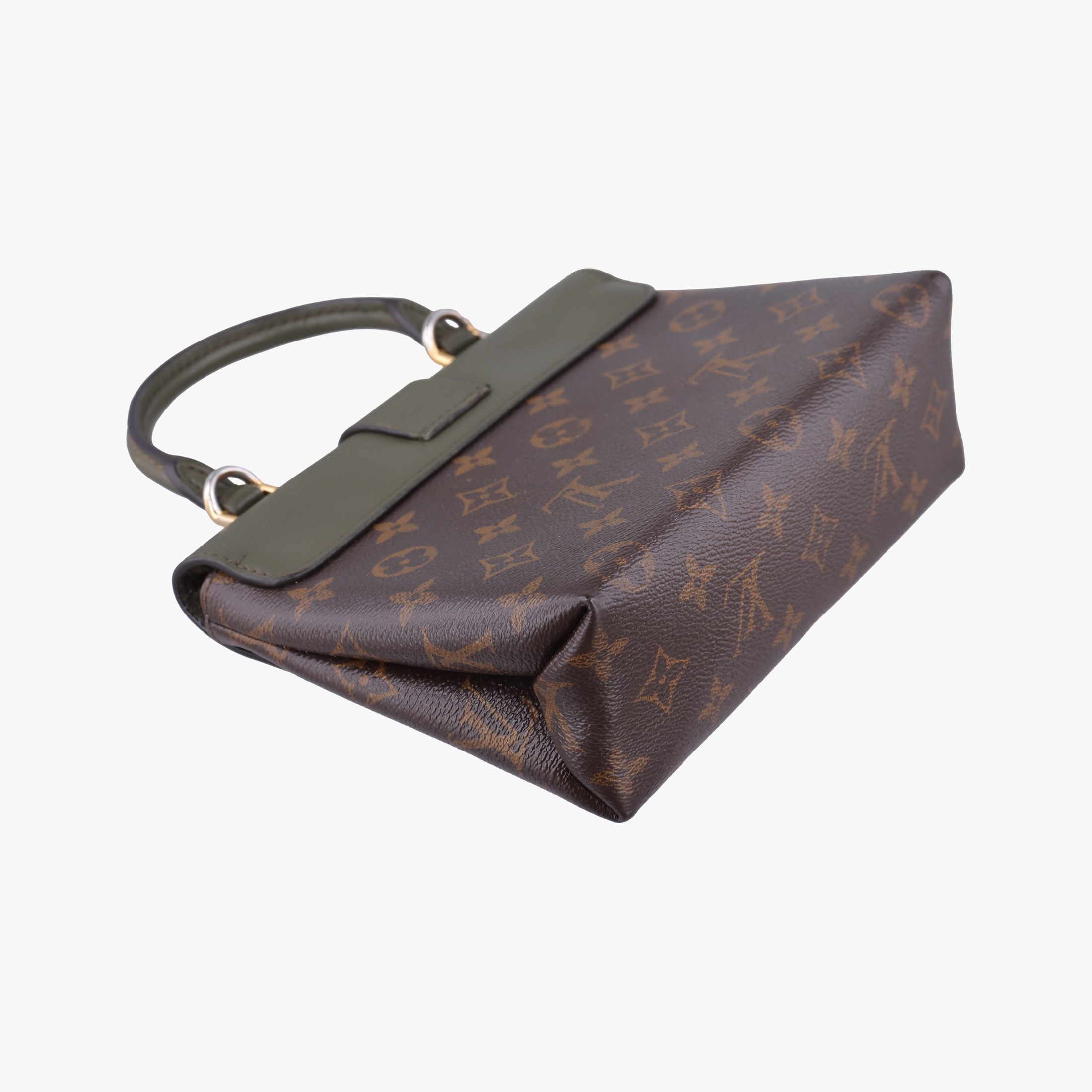 Pre-owned Louis Vuitton Rocky BB Brown×Laurier Monogram canvas×calf leather M44797 shoulderbag | stylenewstar