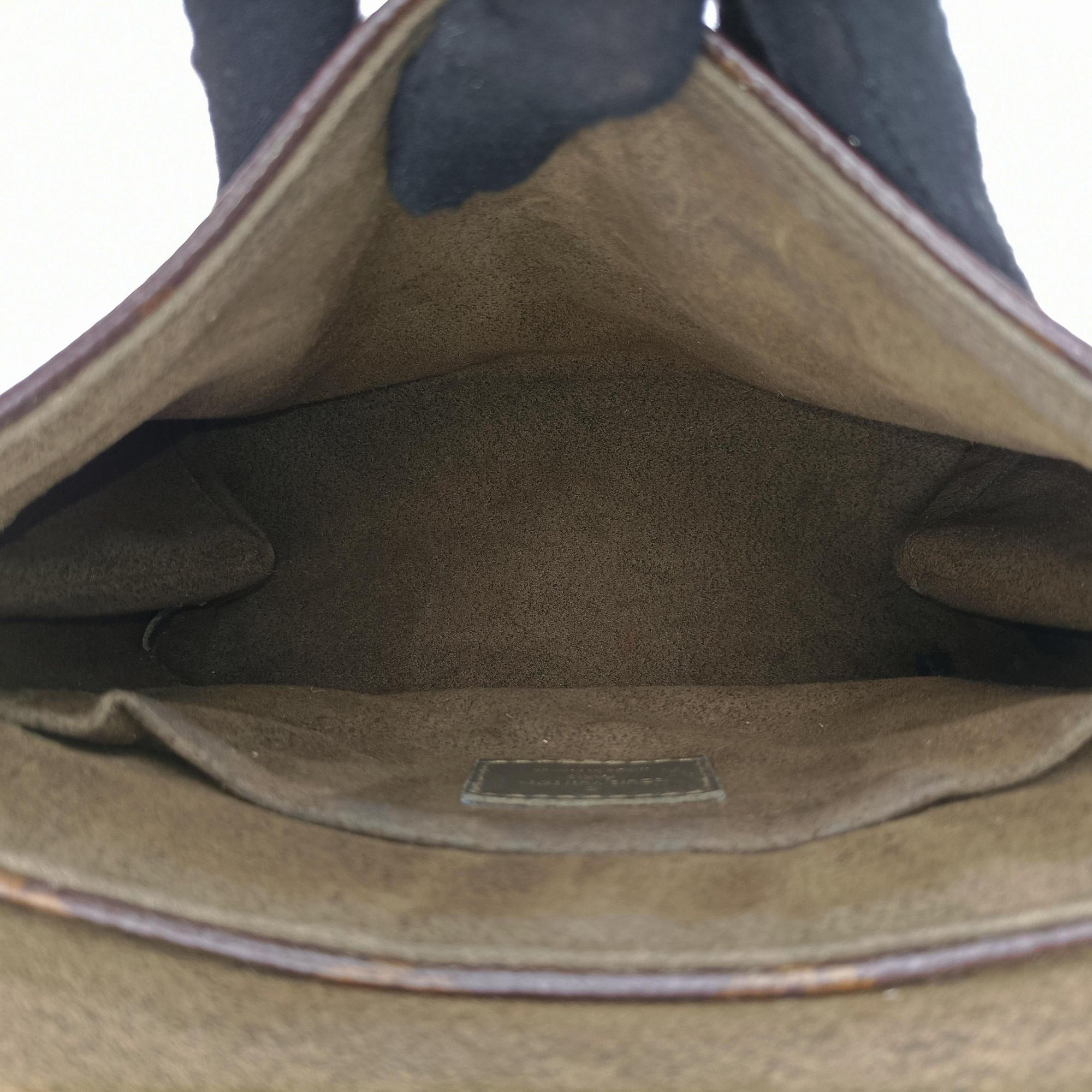 Pre-owned Louis Vuitton Rocky BB Brown×Laurier Monogram canvas×calf leather M44797 shoulderbag | stylenewstar