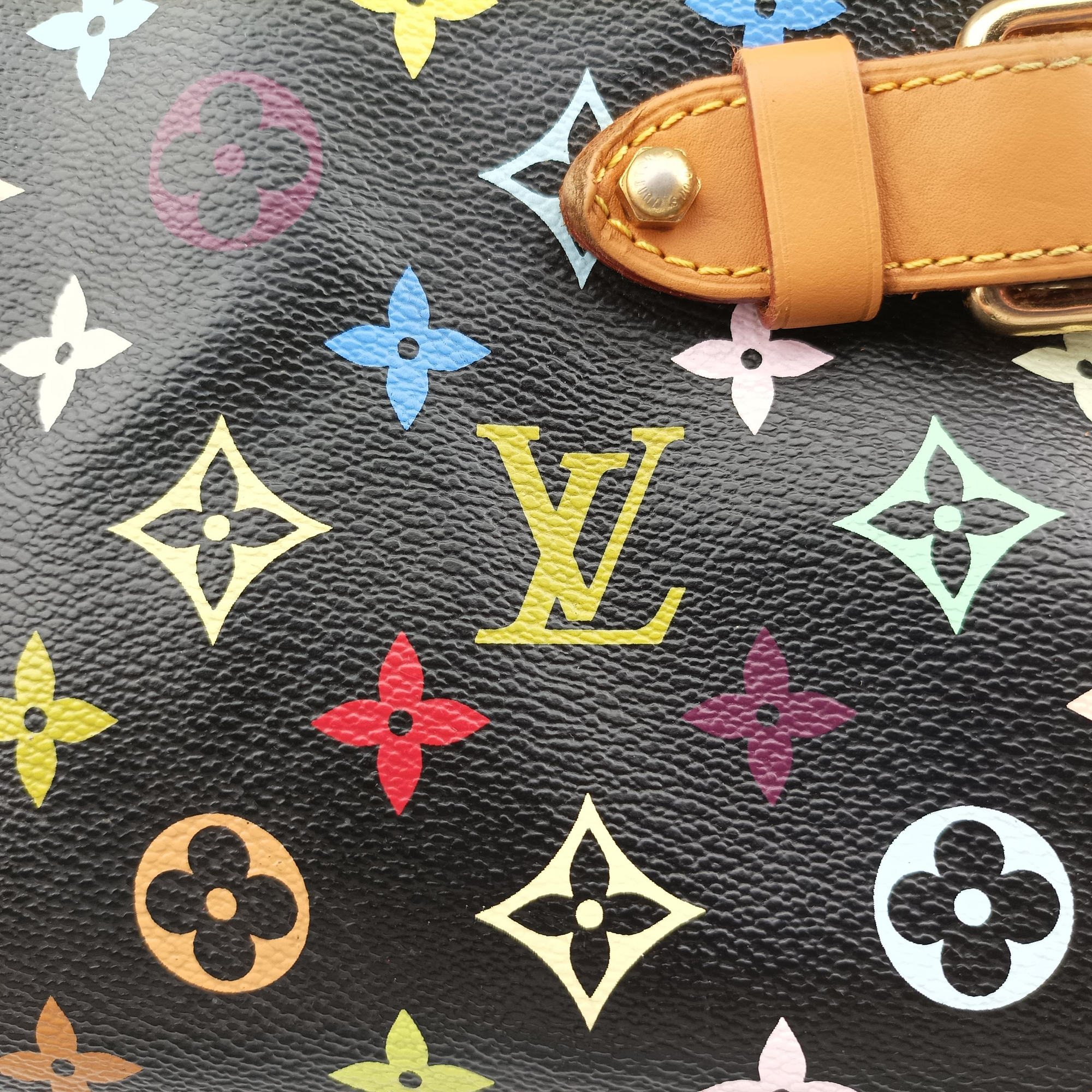 Vintage Louis Vuitton CLAUDIA Noir Monogram Multicolor M40194 shoulderbag | stylenewstar