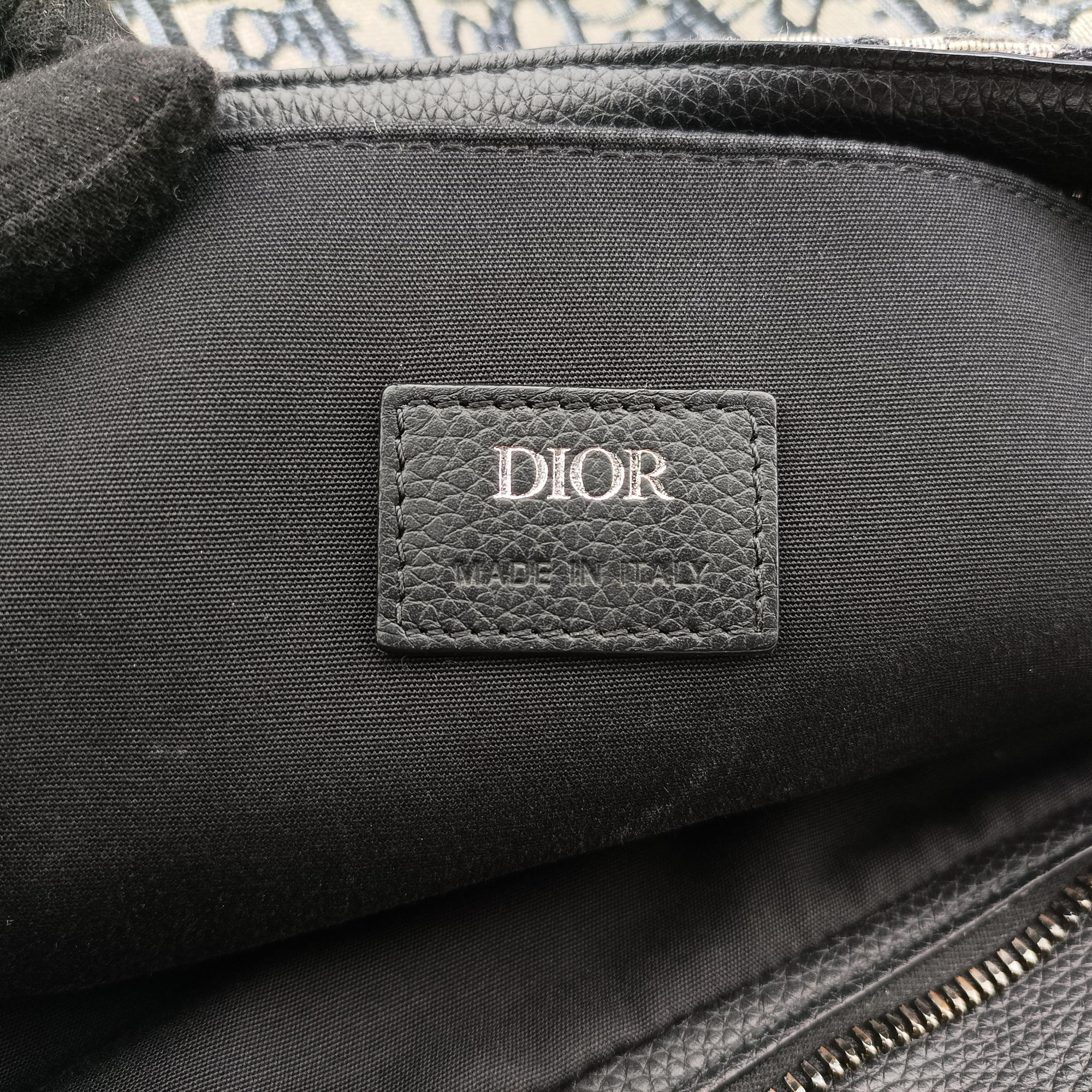 Vintage Christian Dior Saddle Navy Jacquard  shoulderbag | stylenewstar