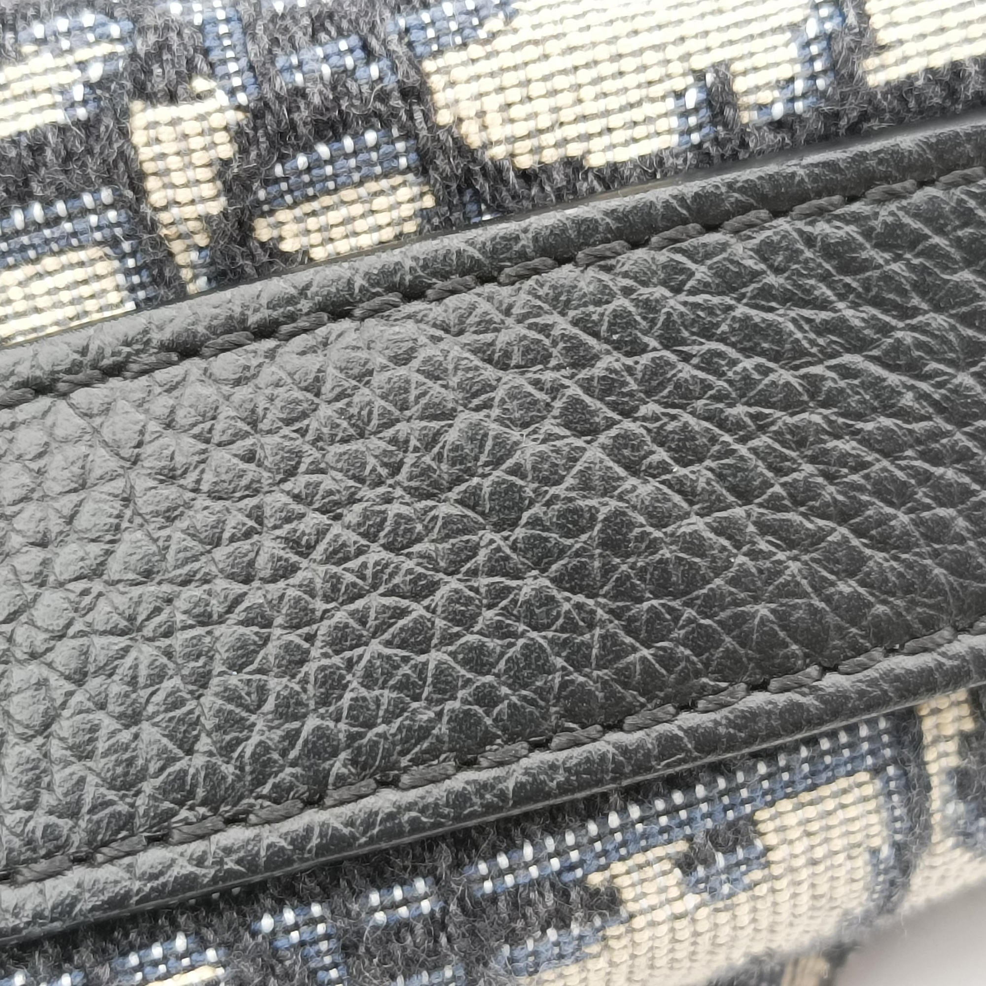 Vintage Christian Dior Saddle Navy Jacquard  shoulderbag | stylenewstar