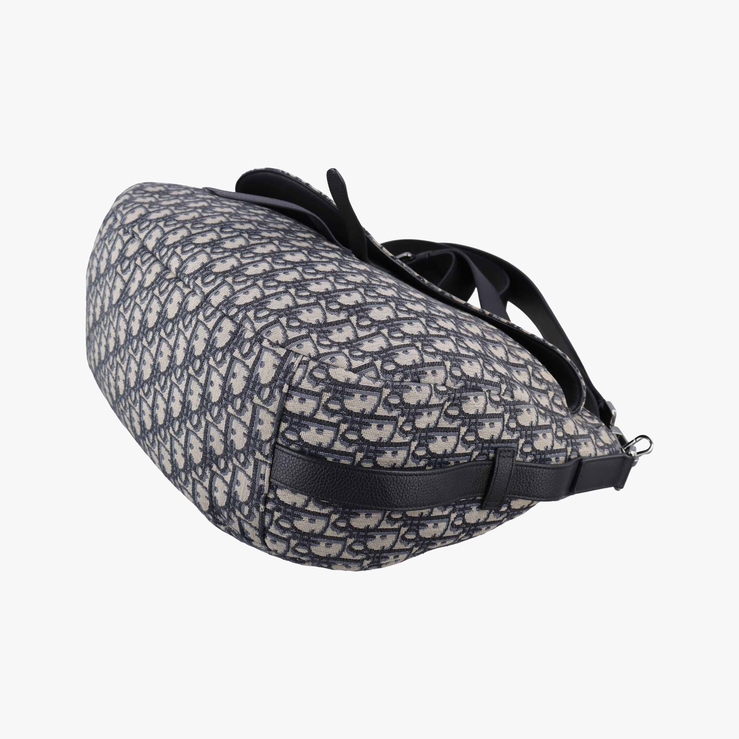 Vintage Christian Dior Saddle Navy Jacquard  shoulderbag | stylenewstar