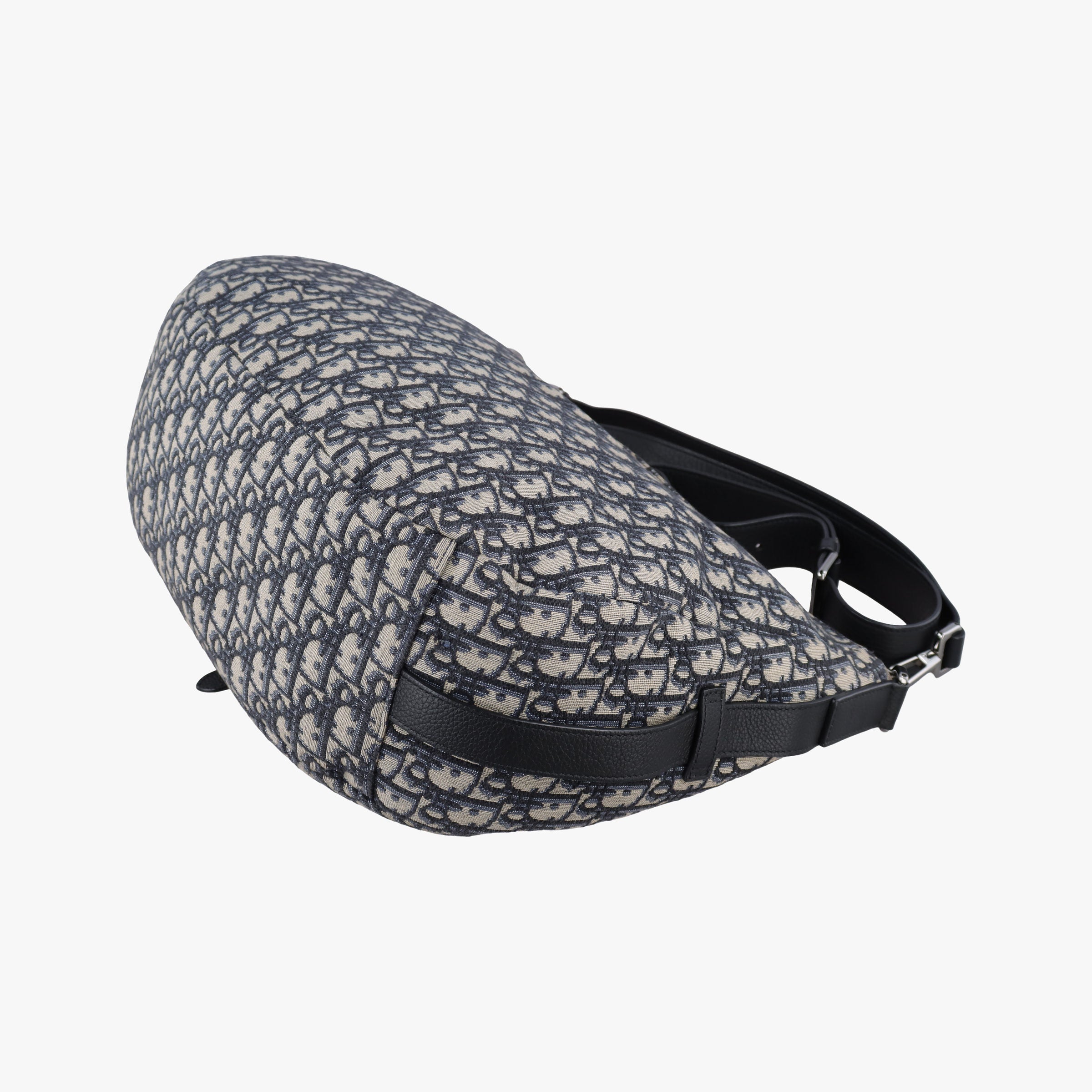 Vintage Christian Dior Saddle Navy Jacquard  shoulderbag | stylenewstar