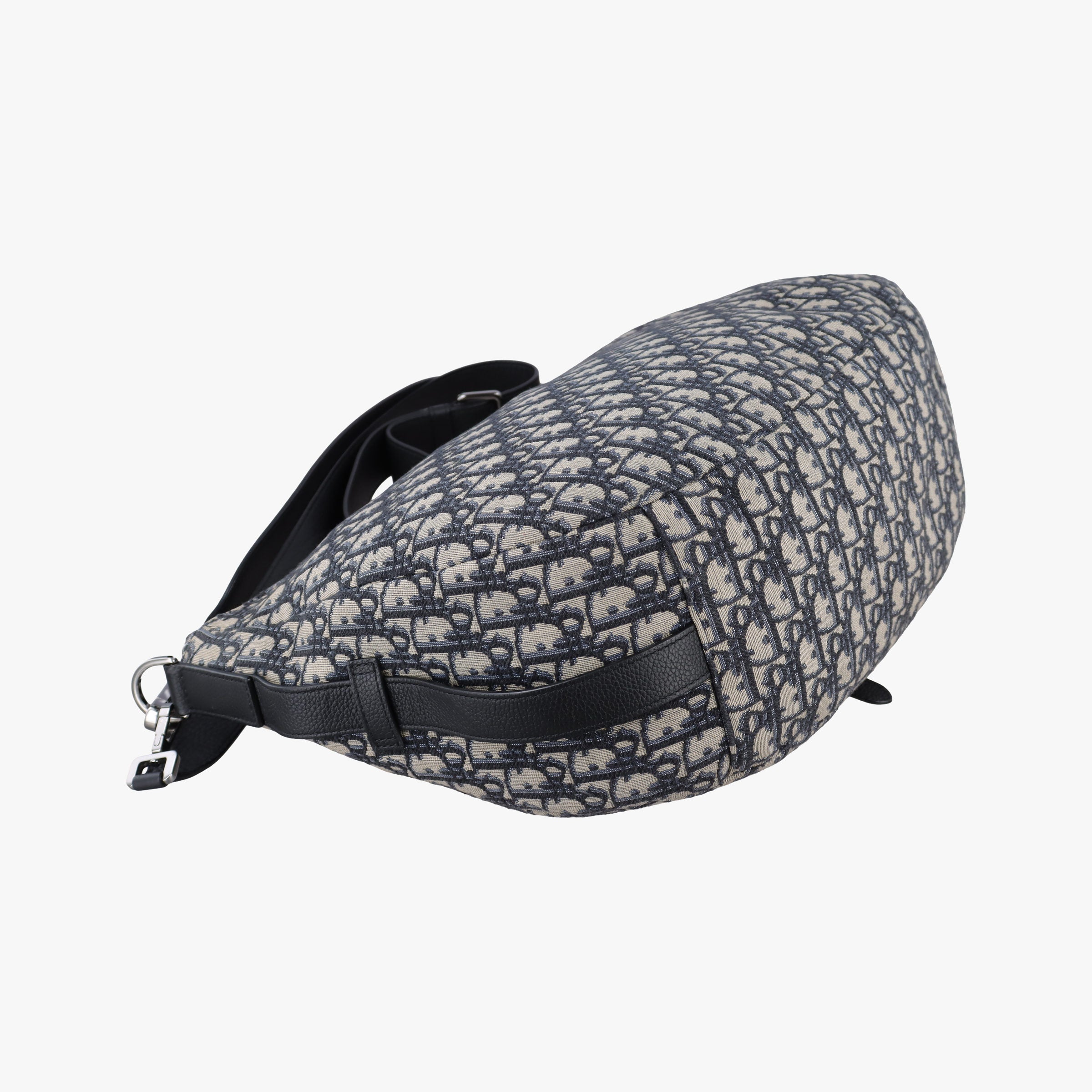 Vintage Christian Dior Saddle Navy Jacquard  shoulderbag | stylenewstar
