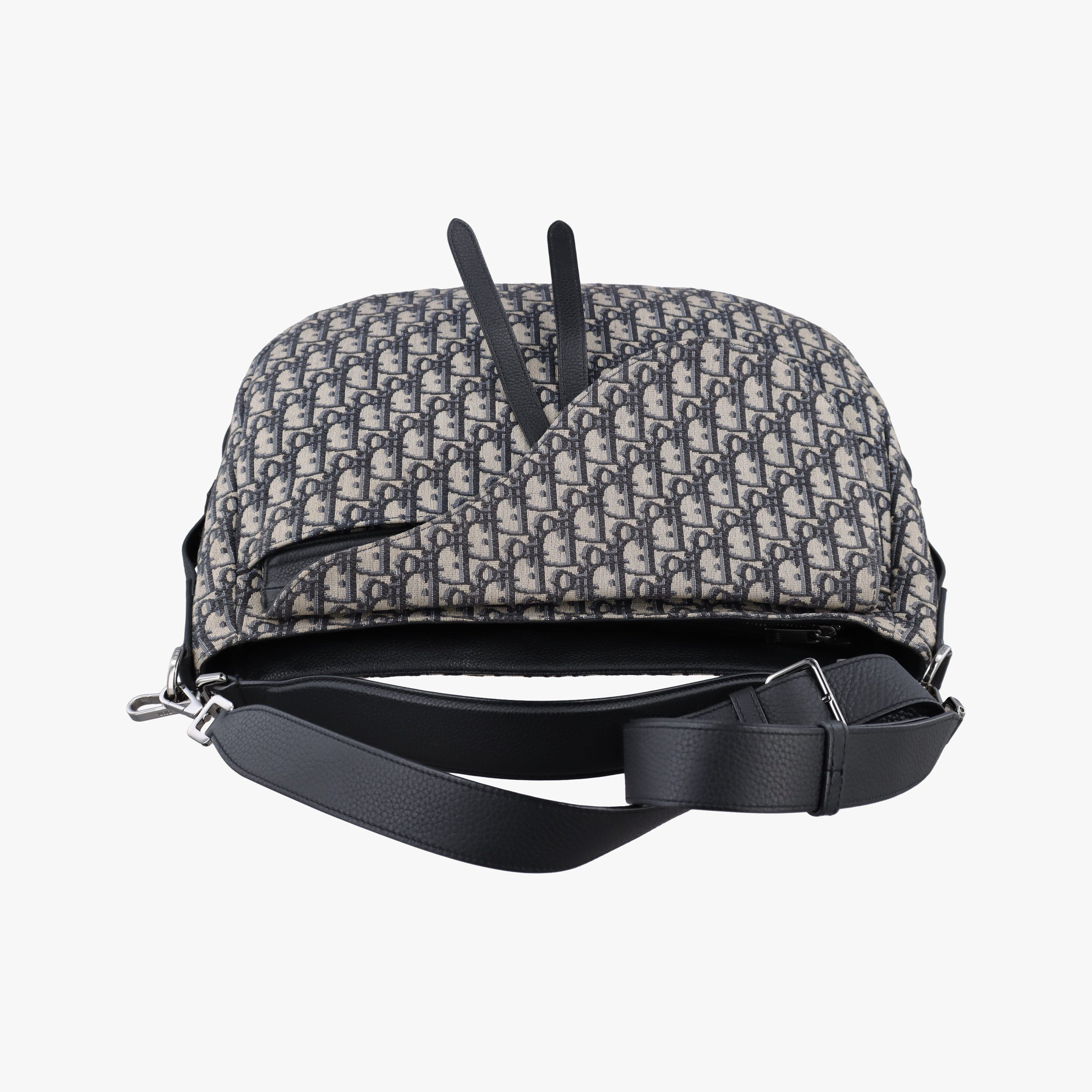 Vintage Christian Dior Saddle Navy Jacquard  shoulderbag | stylenewstar