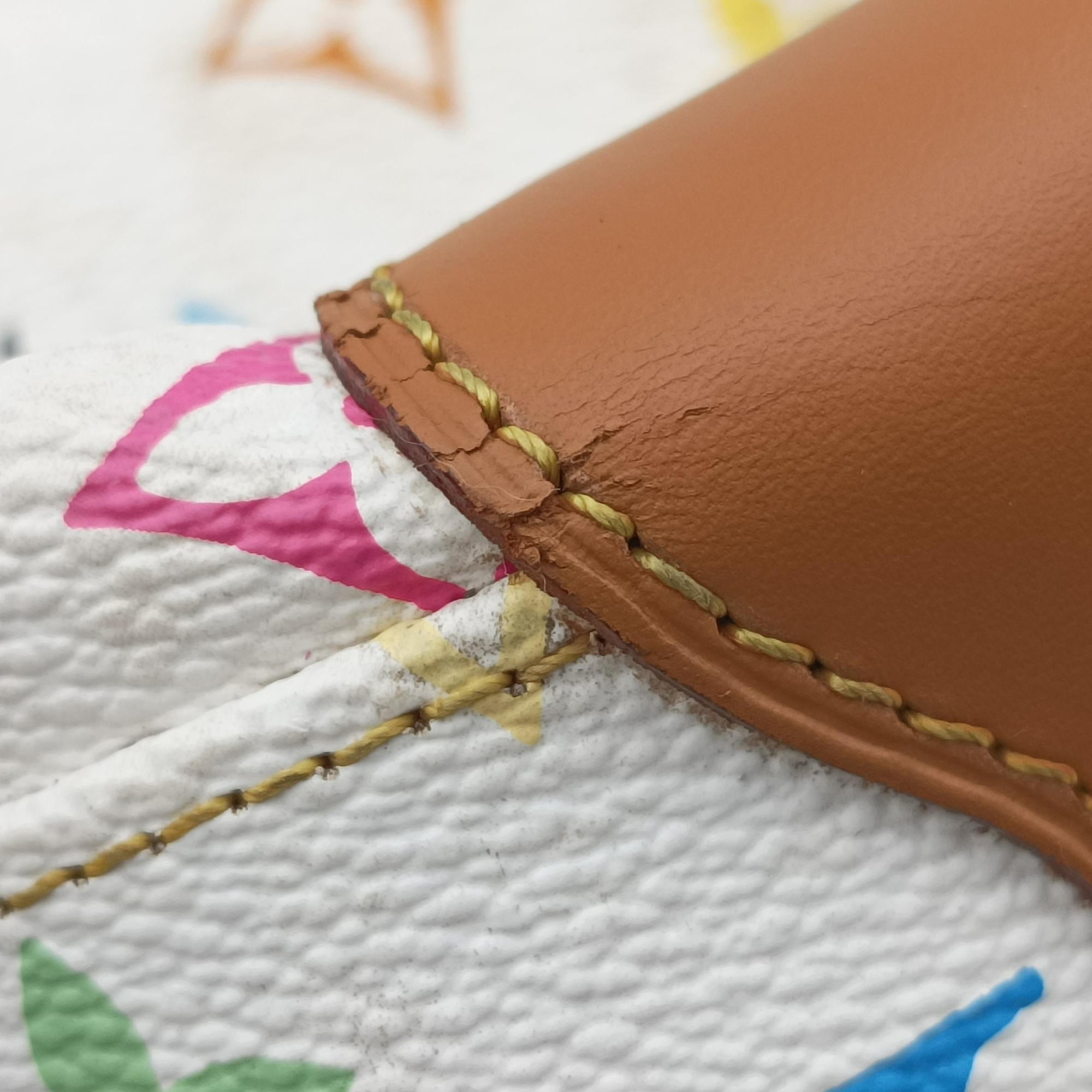 Pre-owned Louis Vuitton JUDY MM white Monogram Multicolor M40255 shoulderbag | stylenewstar
