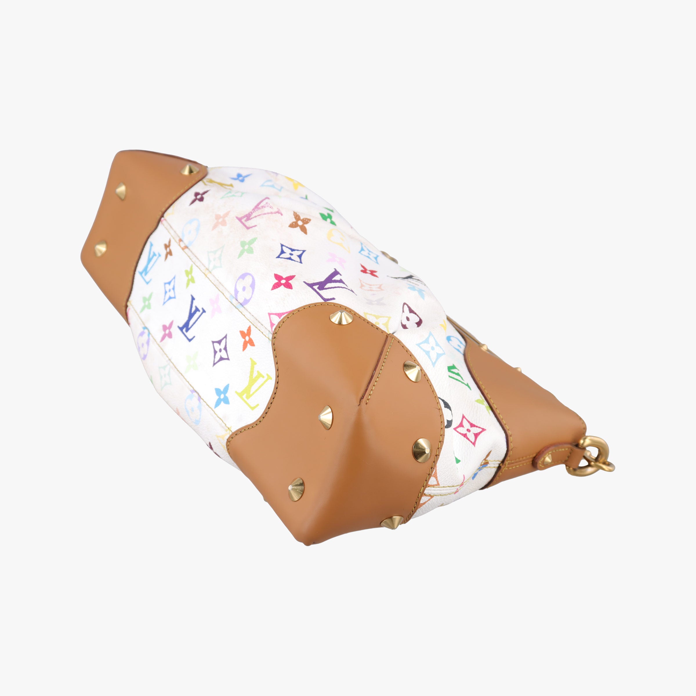 Pre-owned Louis Vuitton JUDY MM white Monogram Multicolor M40255 shoulderbag | stylenewstar
