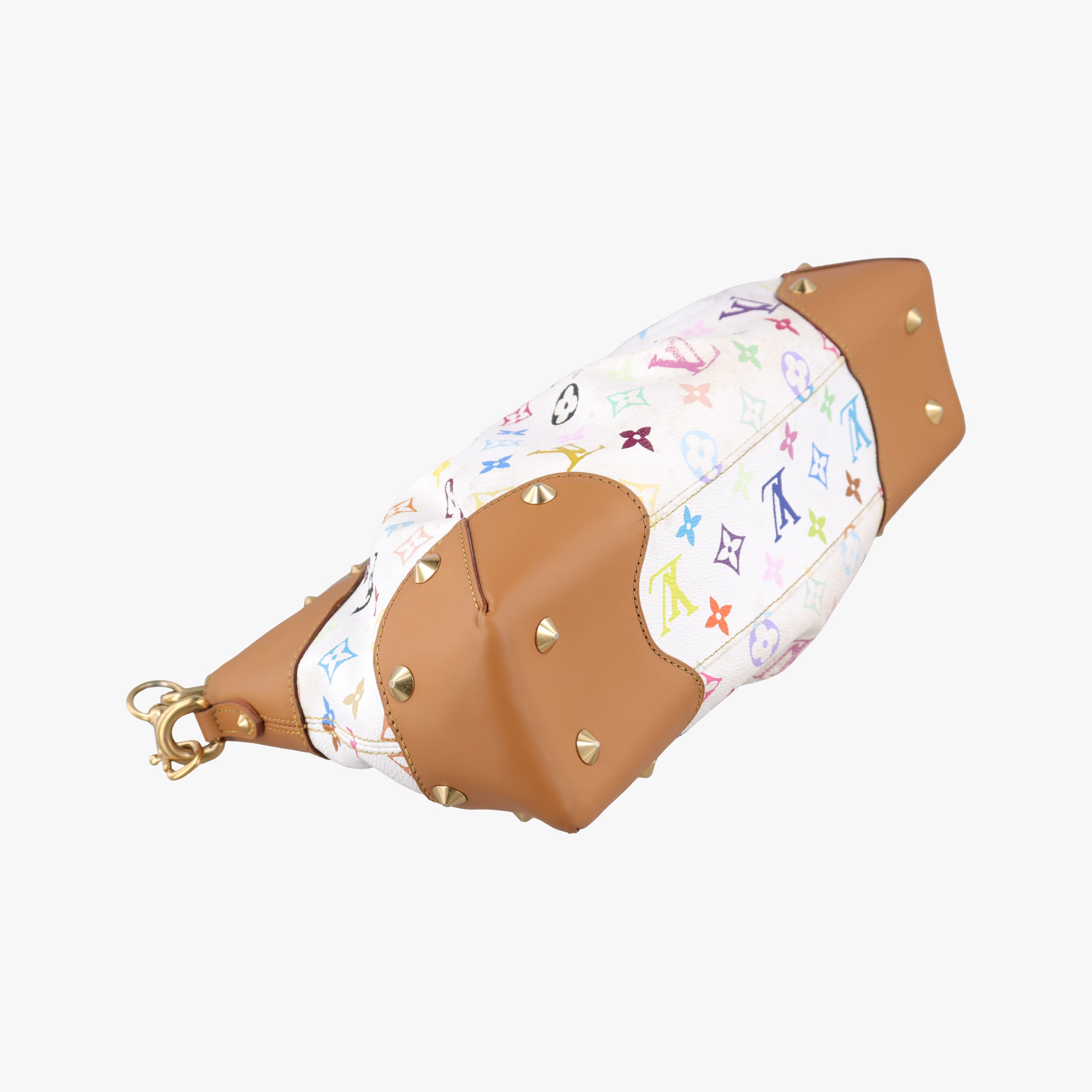 Pre-owned Louis Vuitton JUDY MM white Monogram Multicolor M40255 shoulderbag | stylenewstar