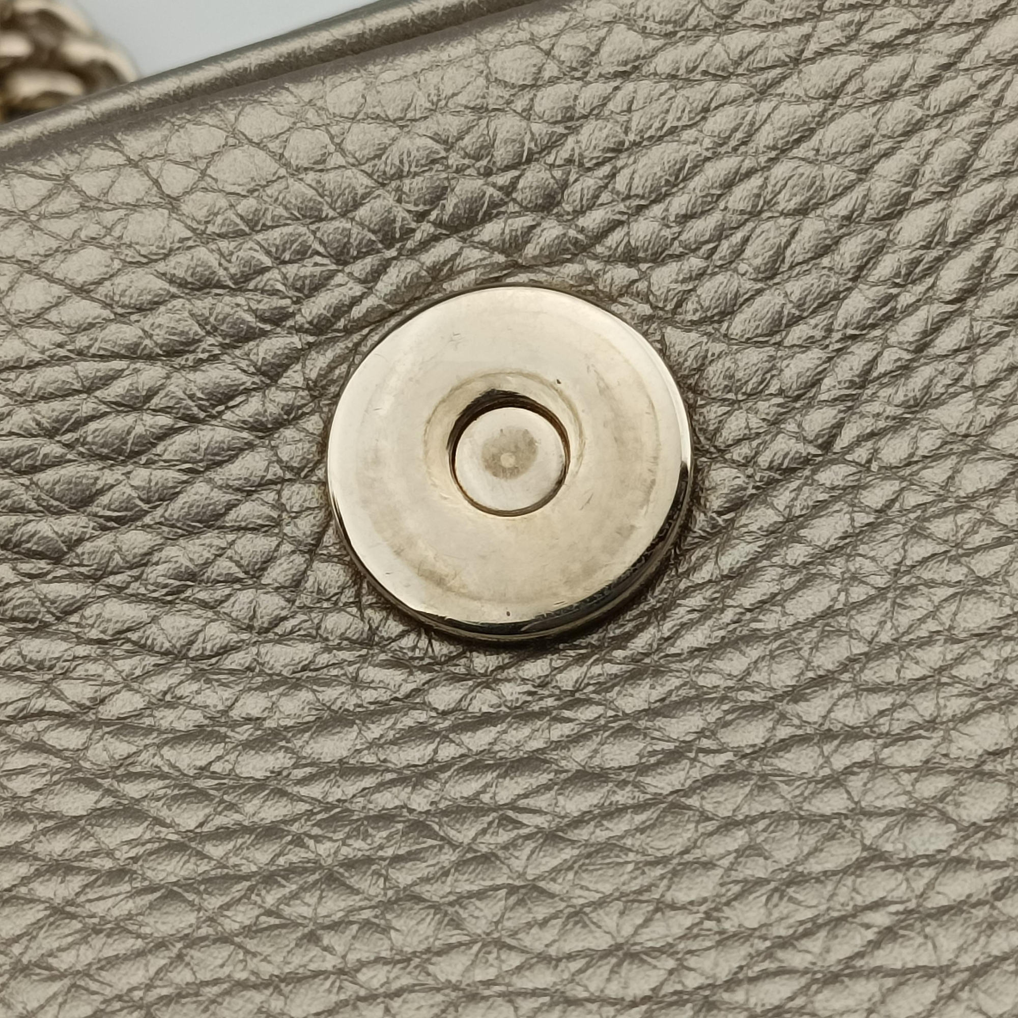 Pre-owned Gucci Soho Golden Leather 323190 shoulderbag | stylenewstar