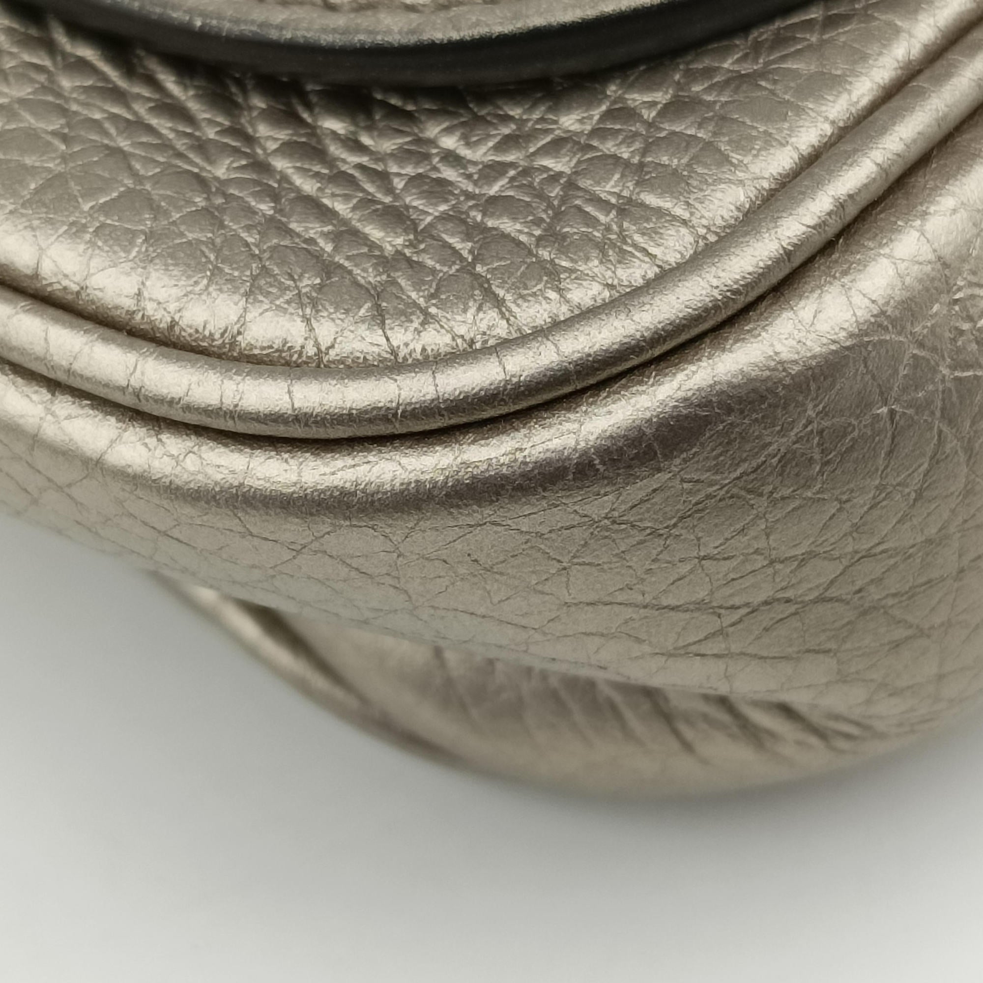 Pre-owned Gucci Soho Golden Leather 323190 shoulderbag | stylenewstar
