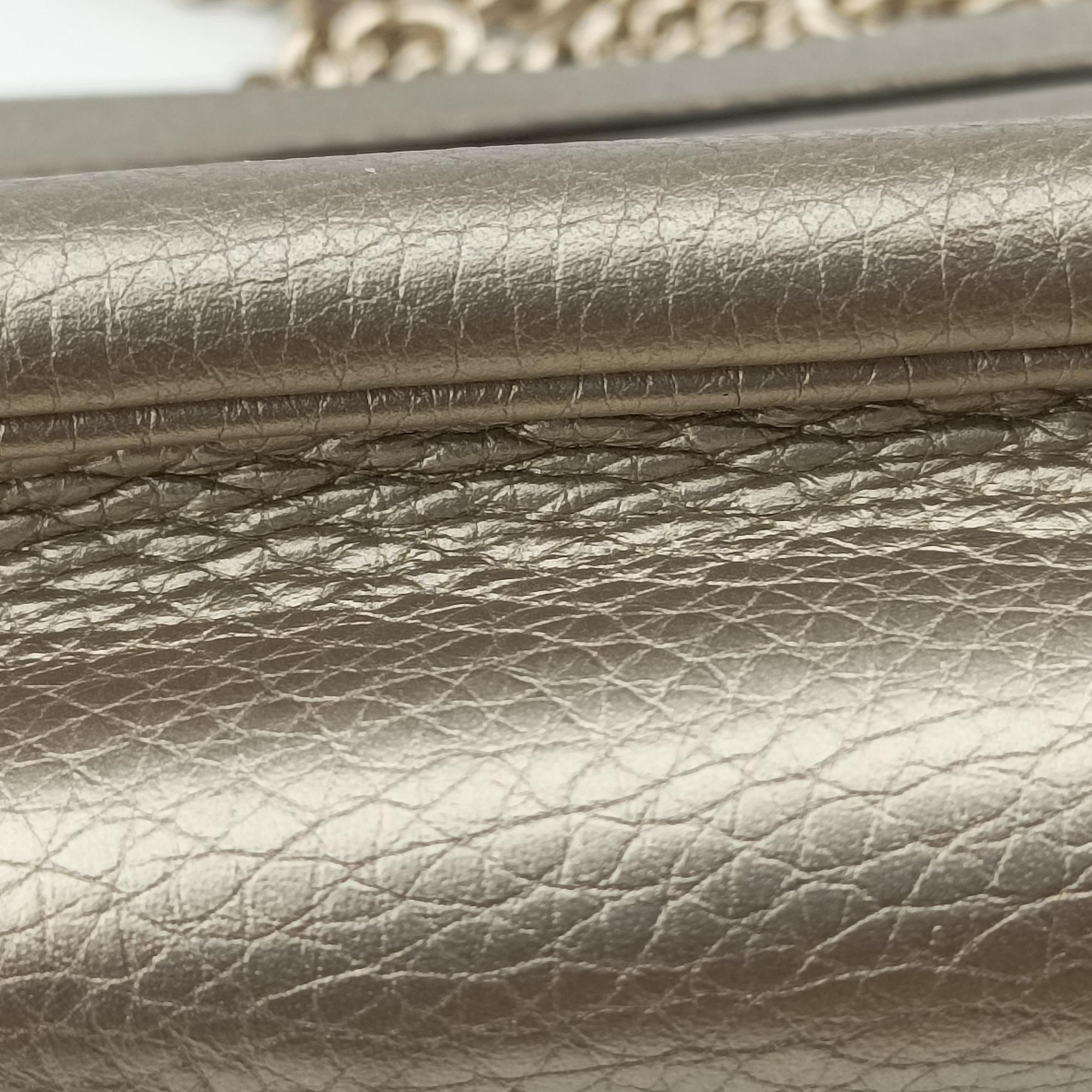Pre-owned Gucci Soho Golden Leather 323190 shoulderbag | stylenewstar