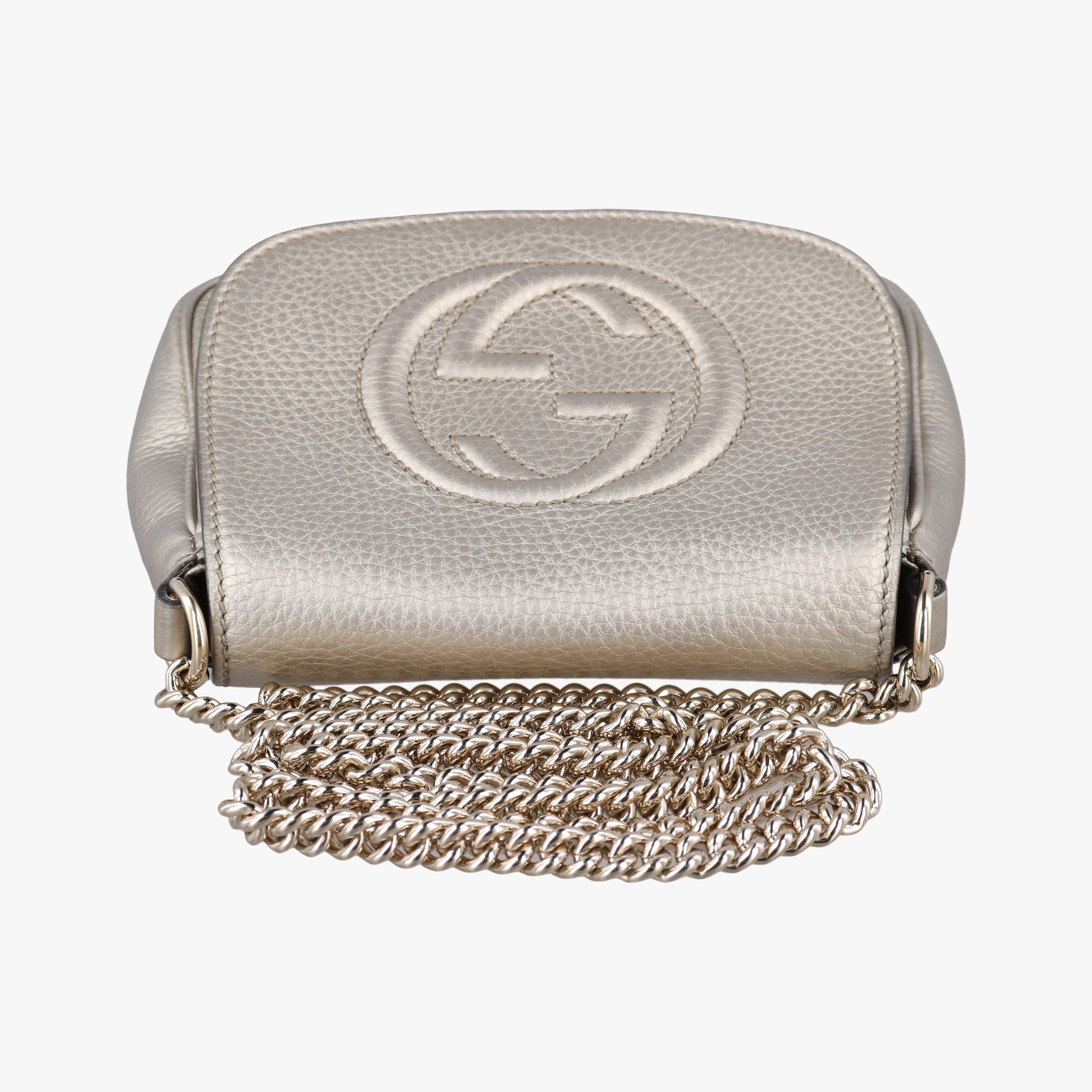 Pre-owned Gucci Soho Golden Leather 323190 shoulderbag | stylenewstar