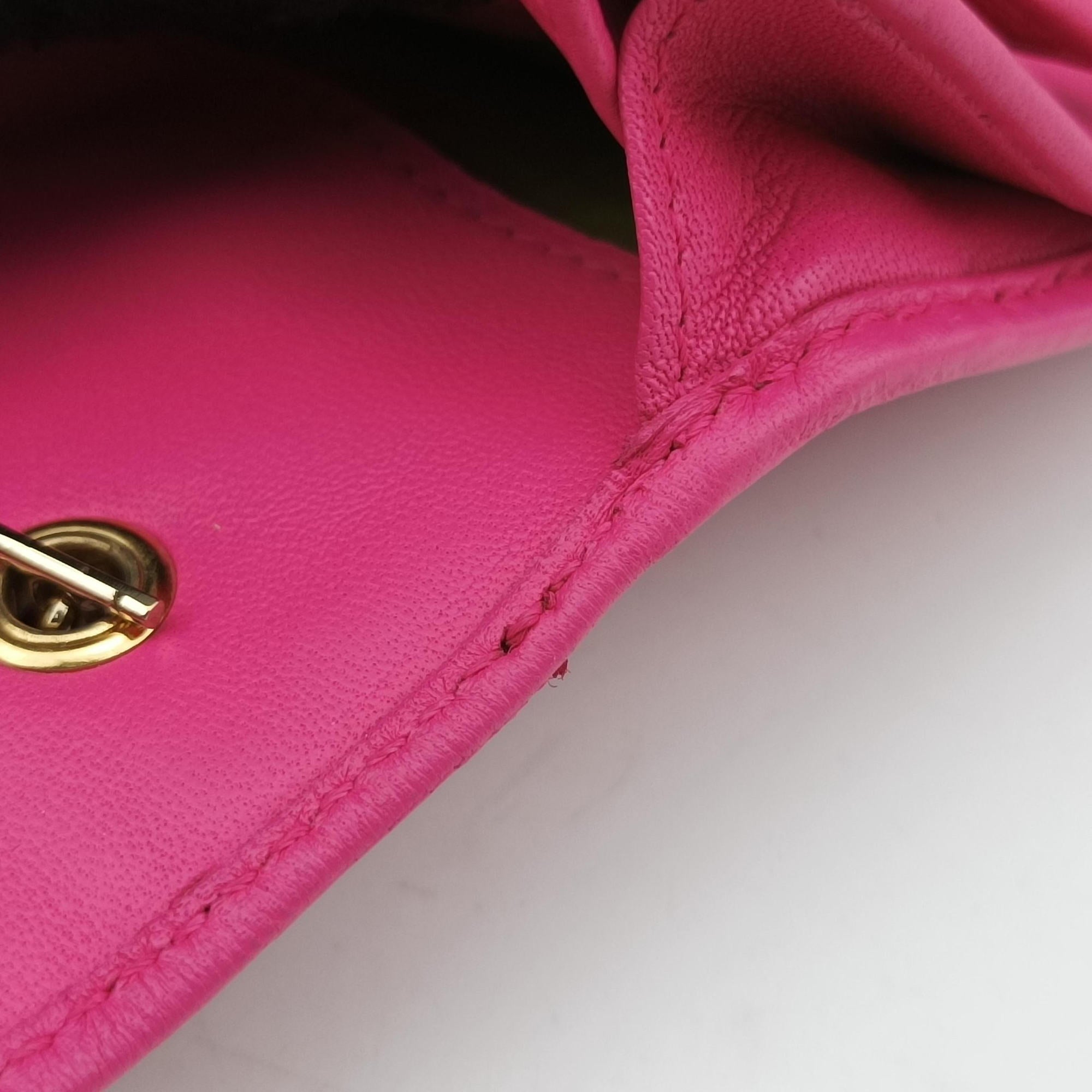 Pre-owned Fendi Embossed Logo Rose Leather 8M0219 shoulderbag | stylenewstar