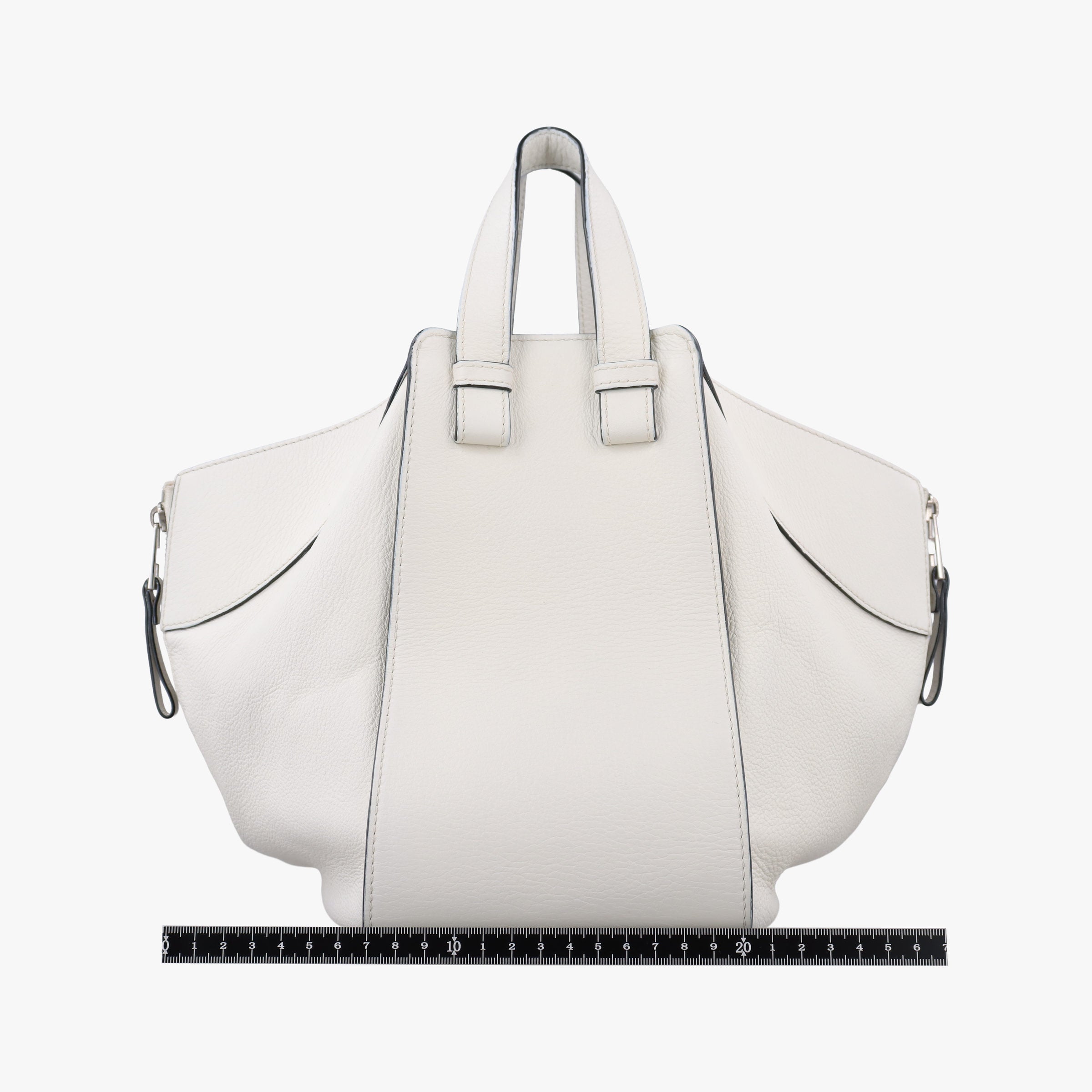 Pre-owned Loewe Hammock White Leather  shoulderbag | stylenewstar