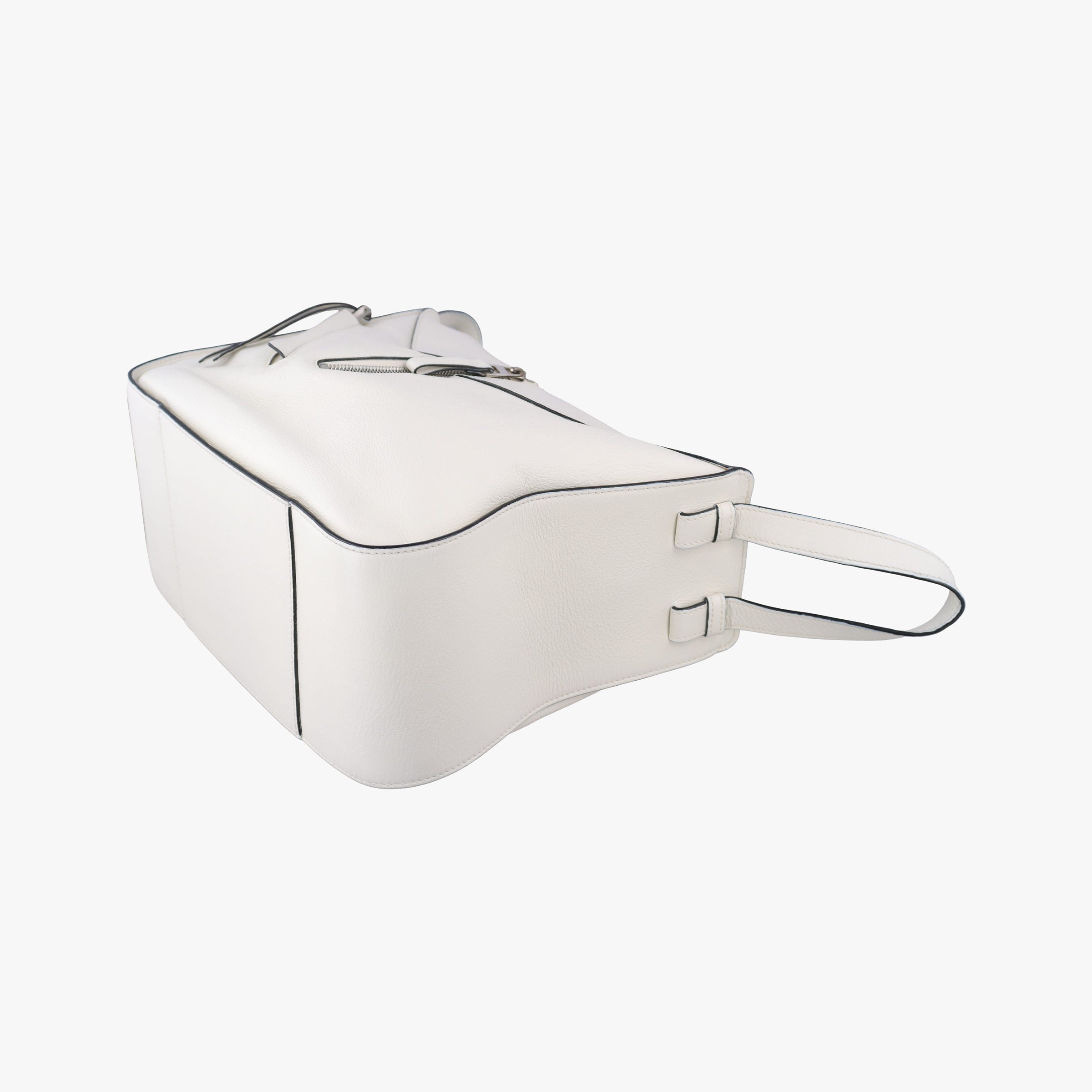 Pre-owned Loewe Hammock White Leather  shoulderbag | stylenewstar