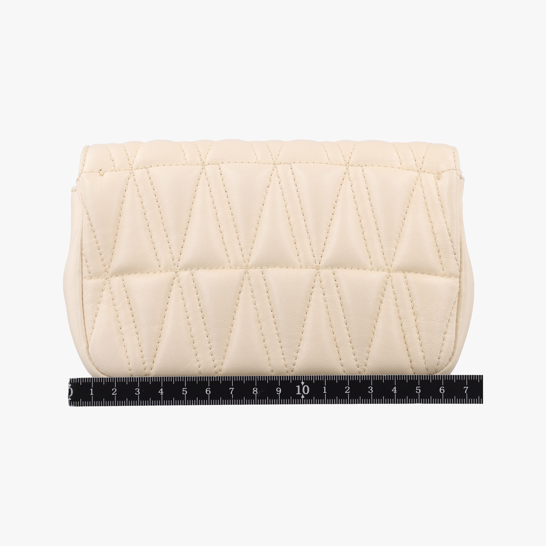 Pre-owned VERSACE Virtus Beige Leather  shoulderbag | stylenewstar