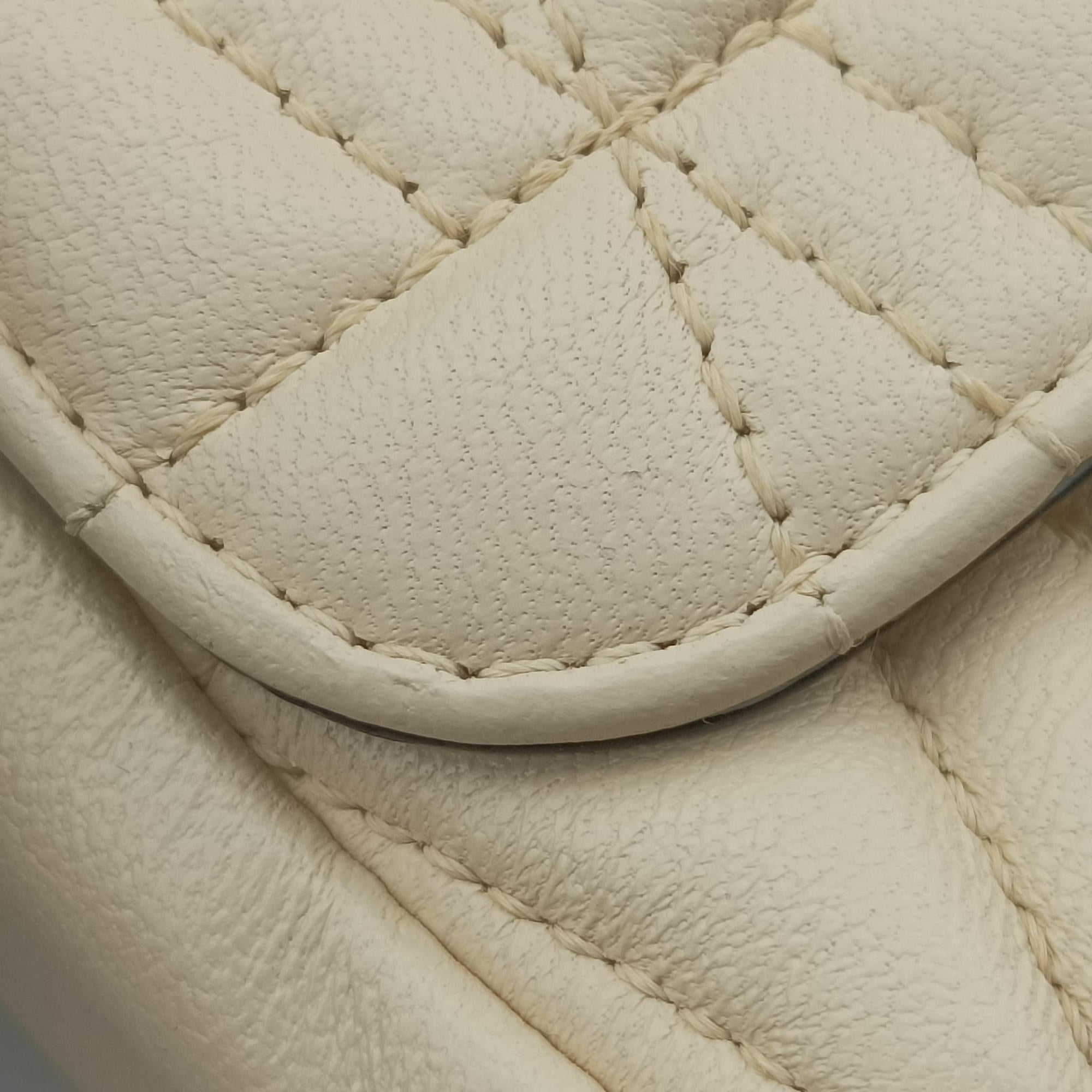 Pre-owned VERSACE Virtus Beige Leather  shoulderbag | stylenewstar