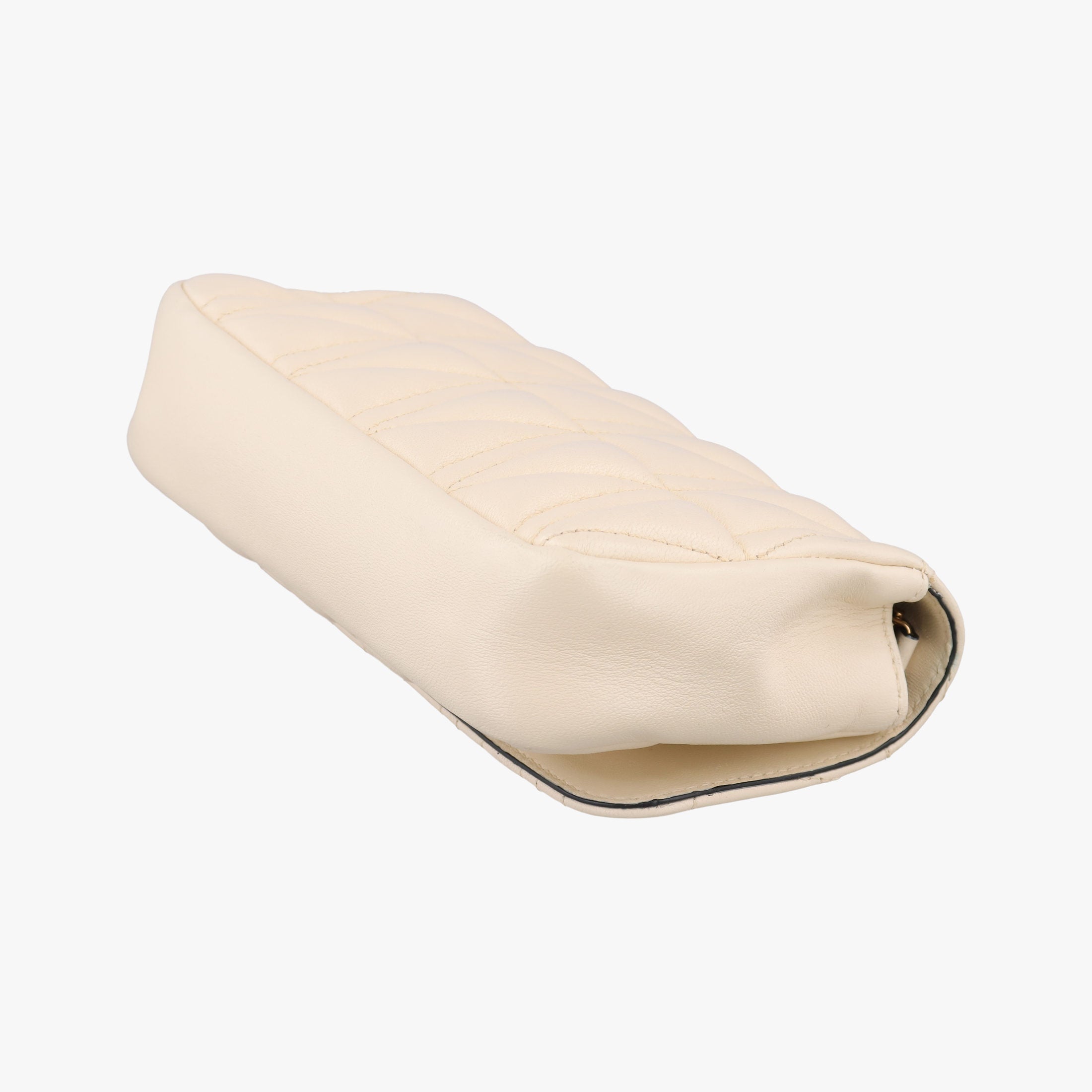 Pre-owned VERSACE Virtus Beige Leather  shoulderbag | stylenewstar