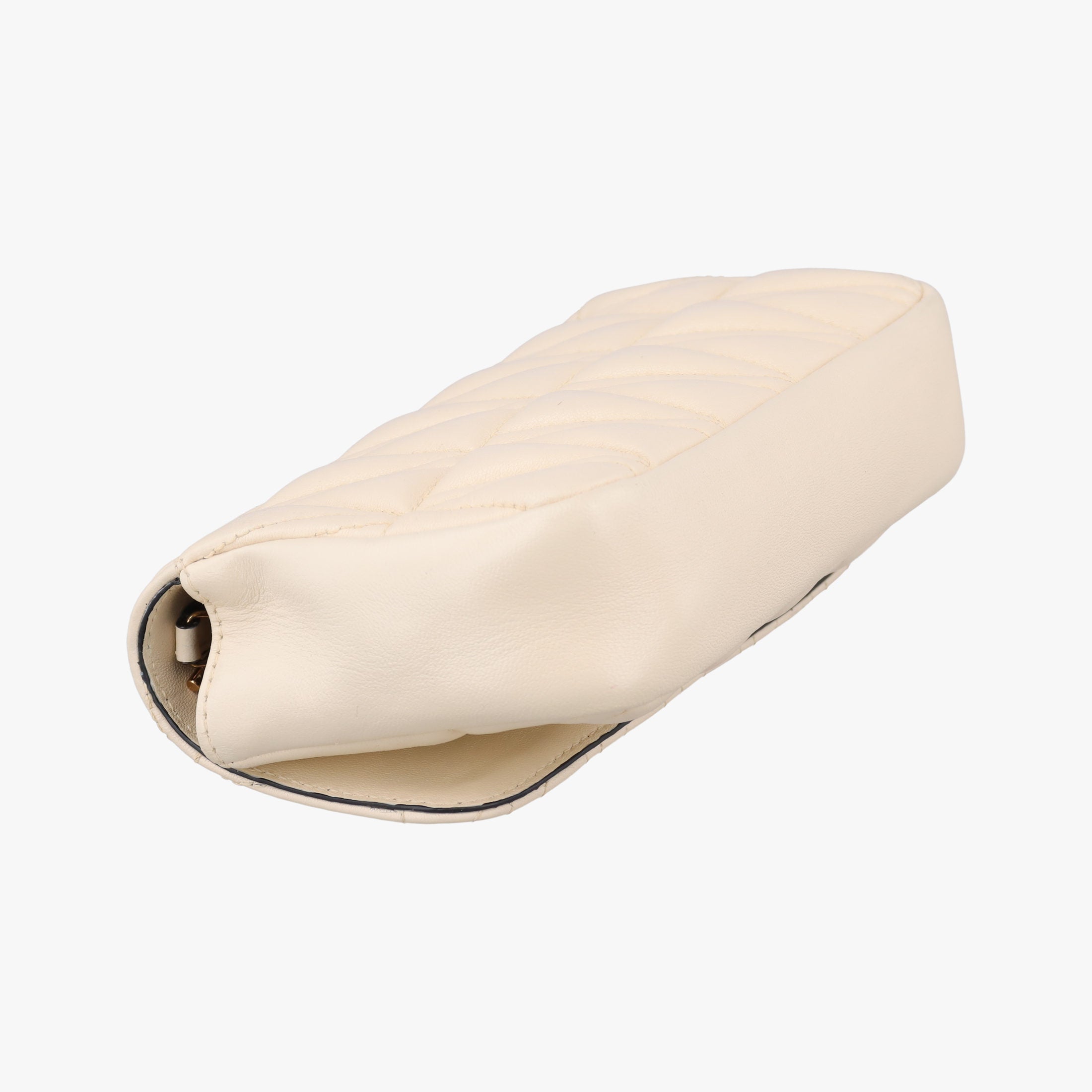 Pre-owned VERSACE Virtus Beige Leather  shoulderbag | stylenewstar