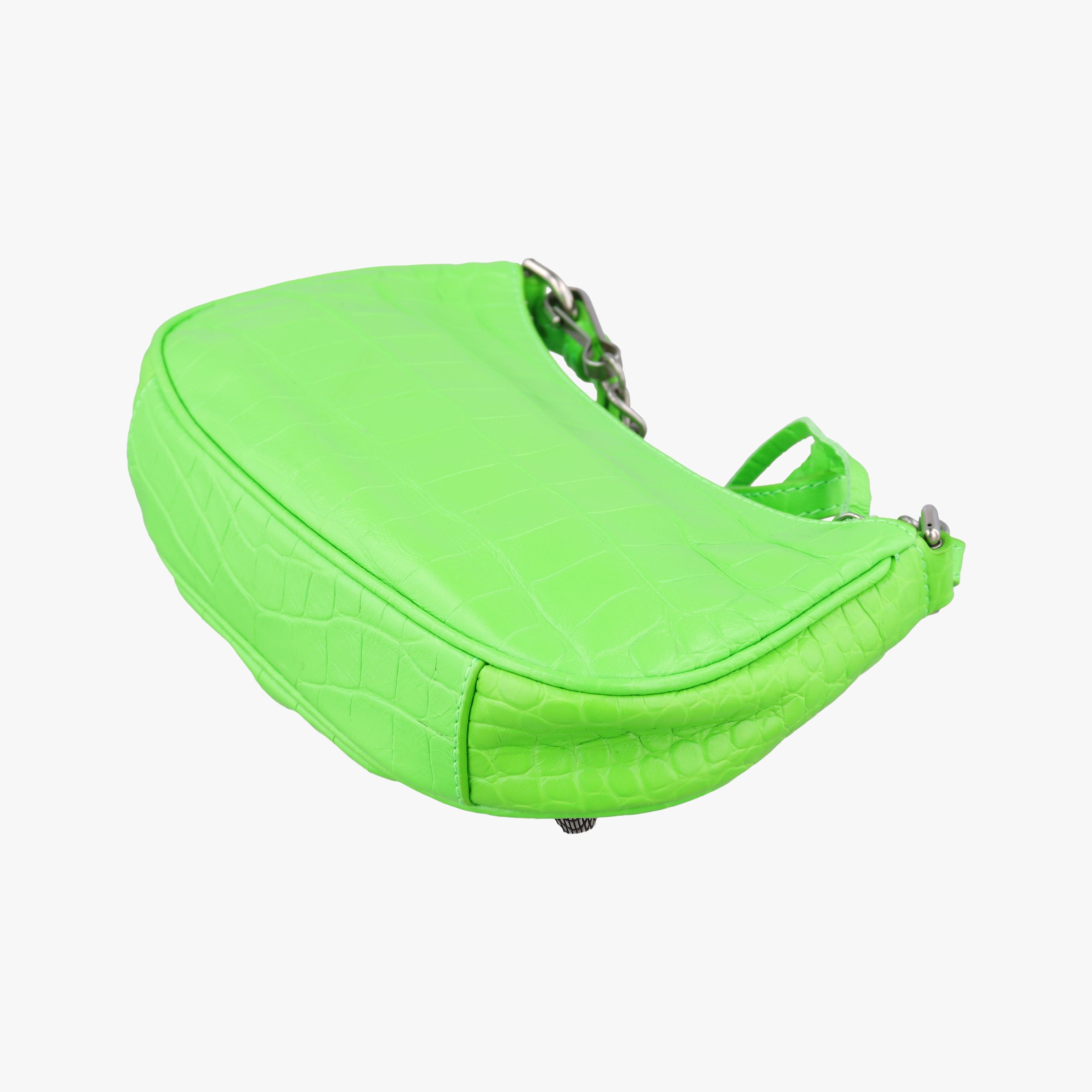 Pre-owned Balenciaga Le Cagole Green lambskin  shoulderbag | stylenewstar