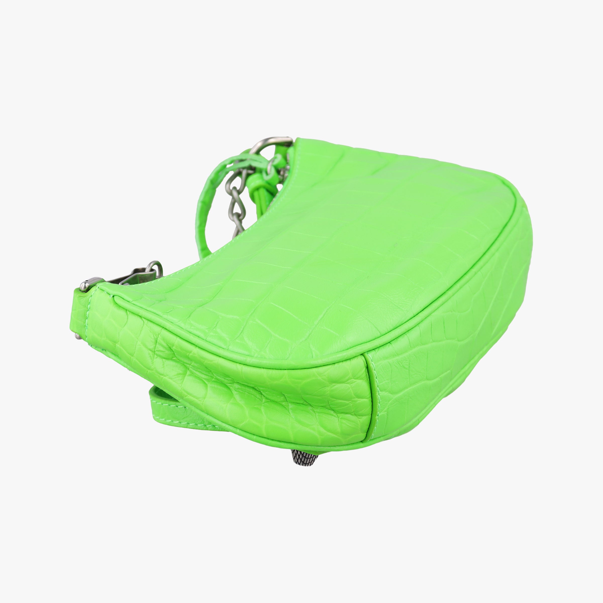 Pre-owned Balenciaga Le Cagole Green lambskin  shoulderbag | stylenewstar