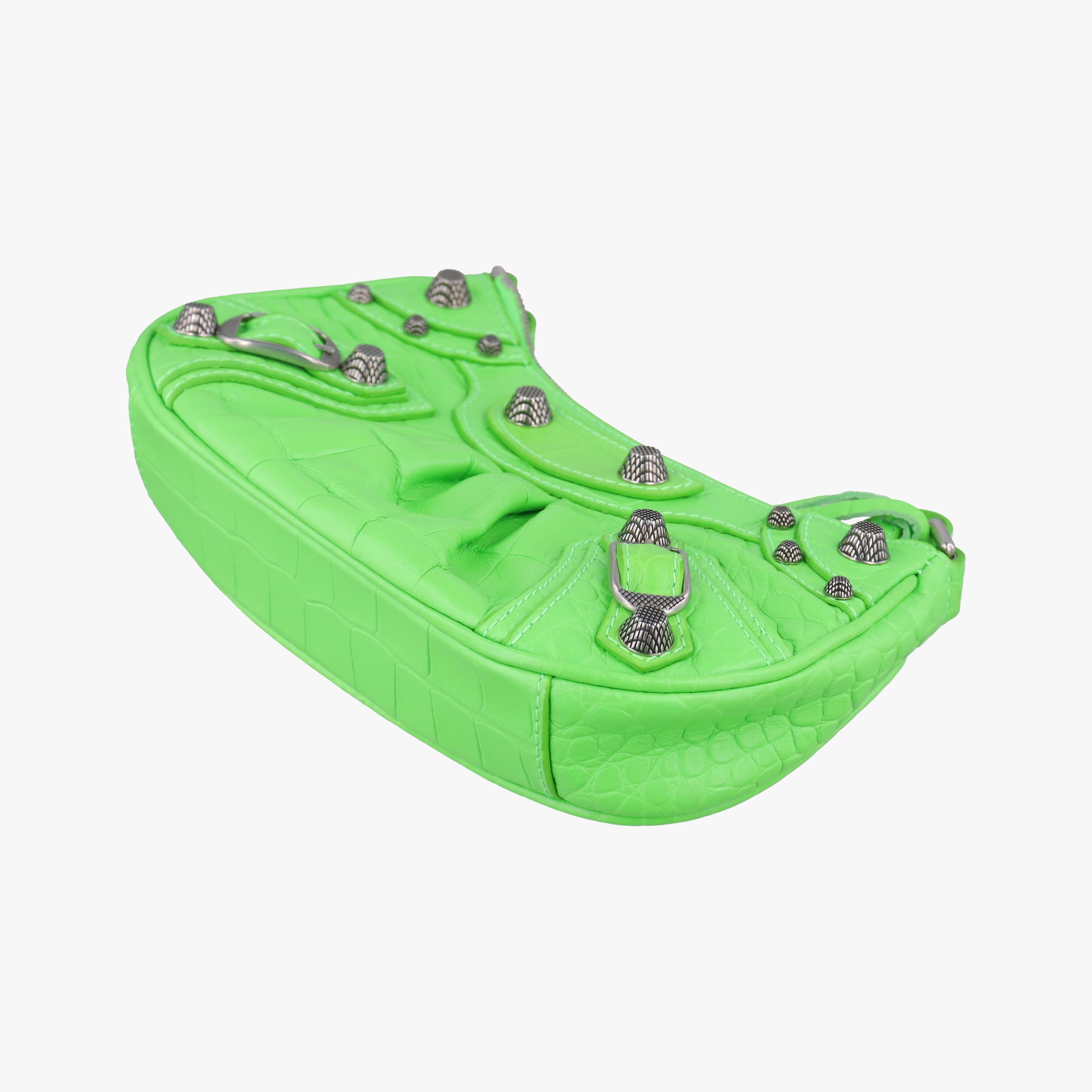 Pre-owned Balenciaga Le Cagole Green lambskin  shoulderbag | stylenewstar