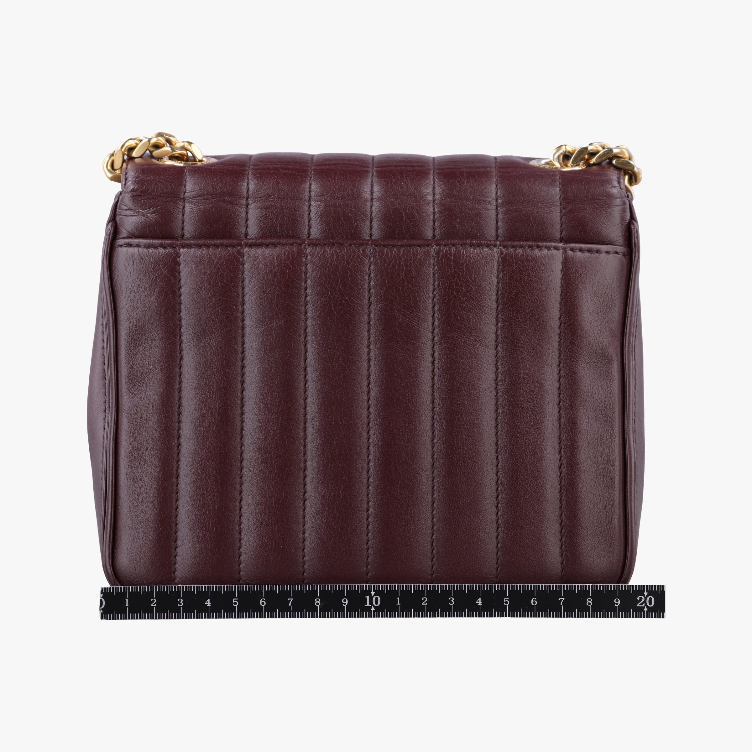 Secondhand Yves Saint Laurent VICKY Burgundy Leather 532612 shoulderbag | stylenewstar