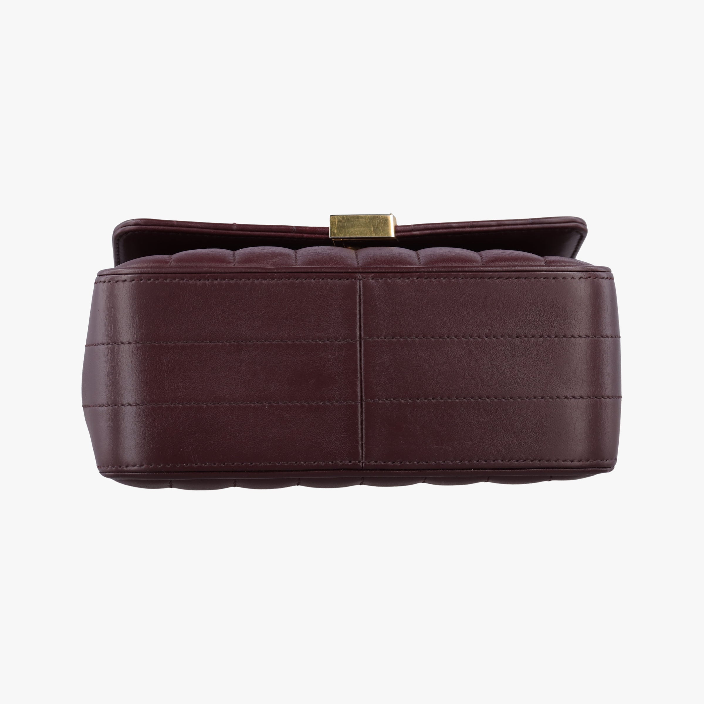 Secondhand Yves Saint Laurent VICKY Burgundy Leather 532612 shoulderbag | stylenewstar