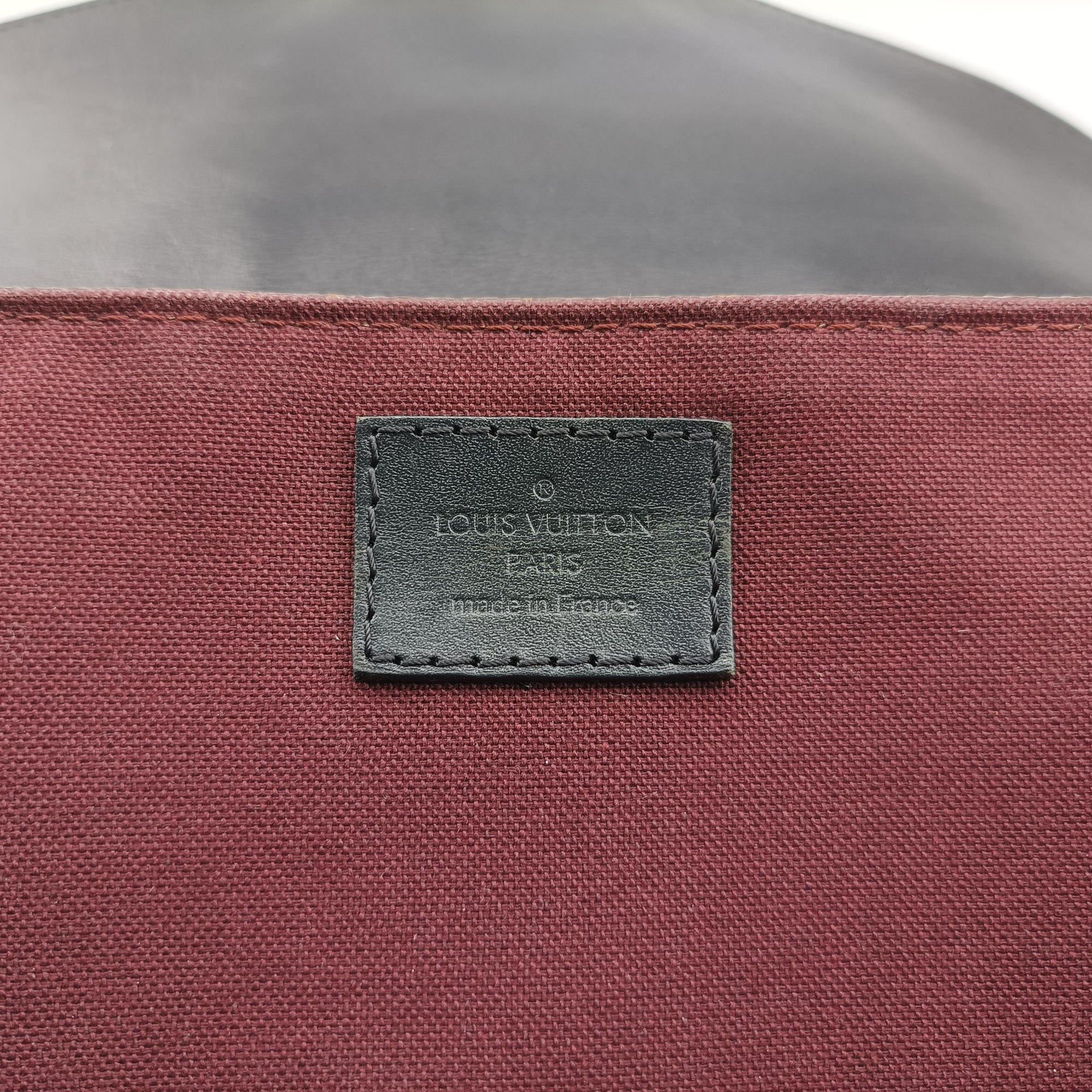 Pre-owned Louis Vuitton PALK Brown×black Monogram MACASSAR×calf leather M40637 backpack/rucksack | stylenewstar
