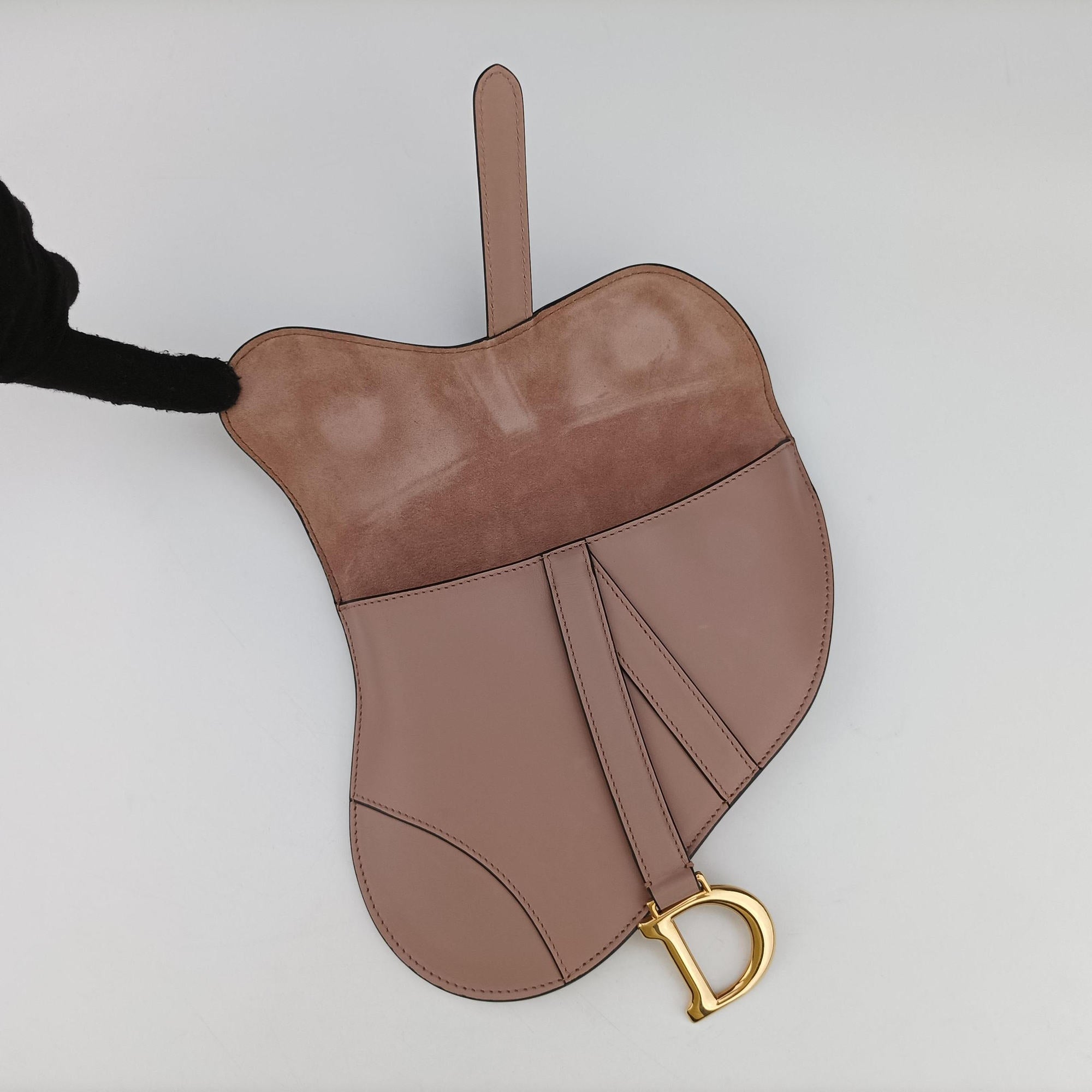 Pre-owned Christian Dior saddle Pink leather  bum bag/waist bag | stylenewstar