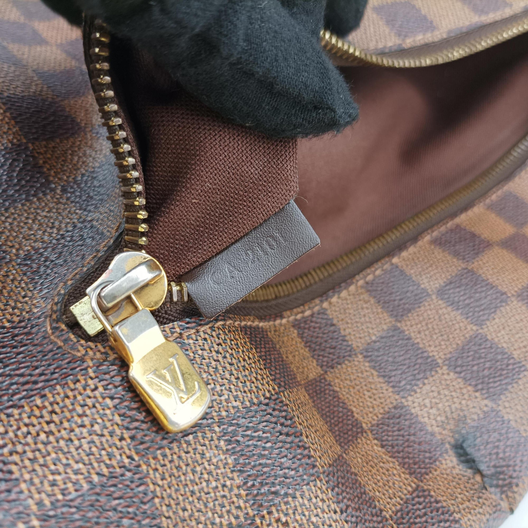 Pre-owned Louis Vuitton BROOKLYN MM EBENE Damier Canvas N51211 shoulderbag | stylenewstar