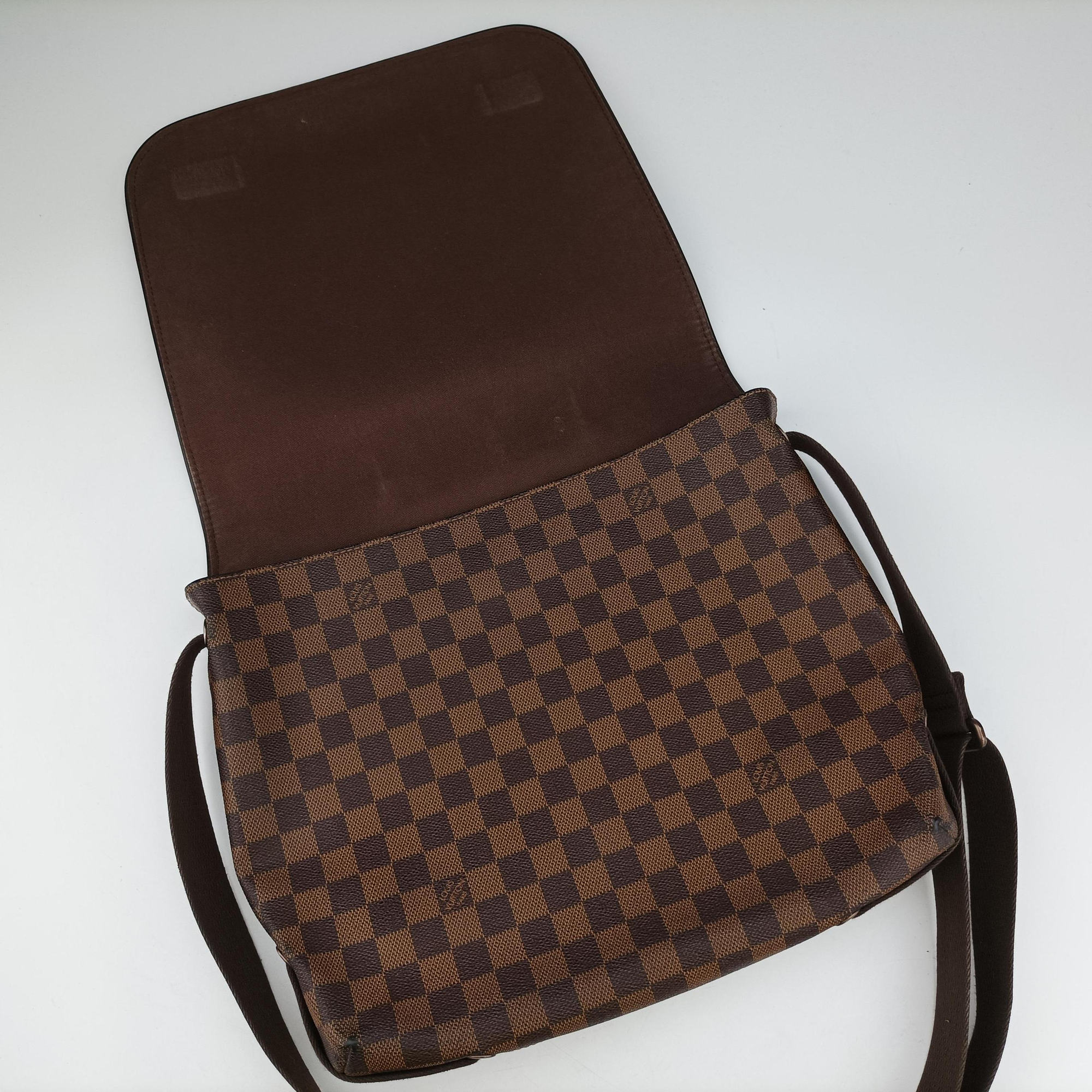 Pre-owned Louis Vuitton BROOKLYN MM EBENE Damier Canvas N51211 shoulderbag | stylenewstar