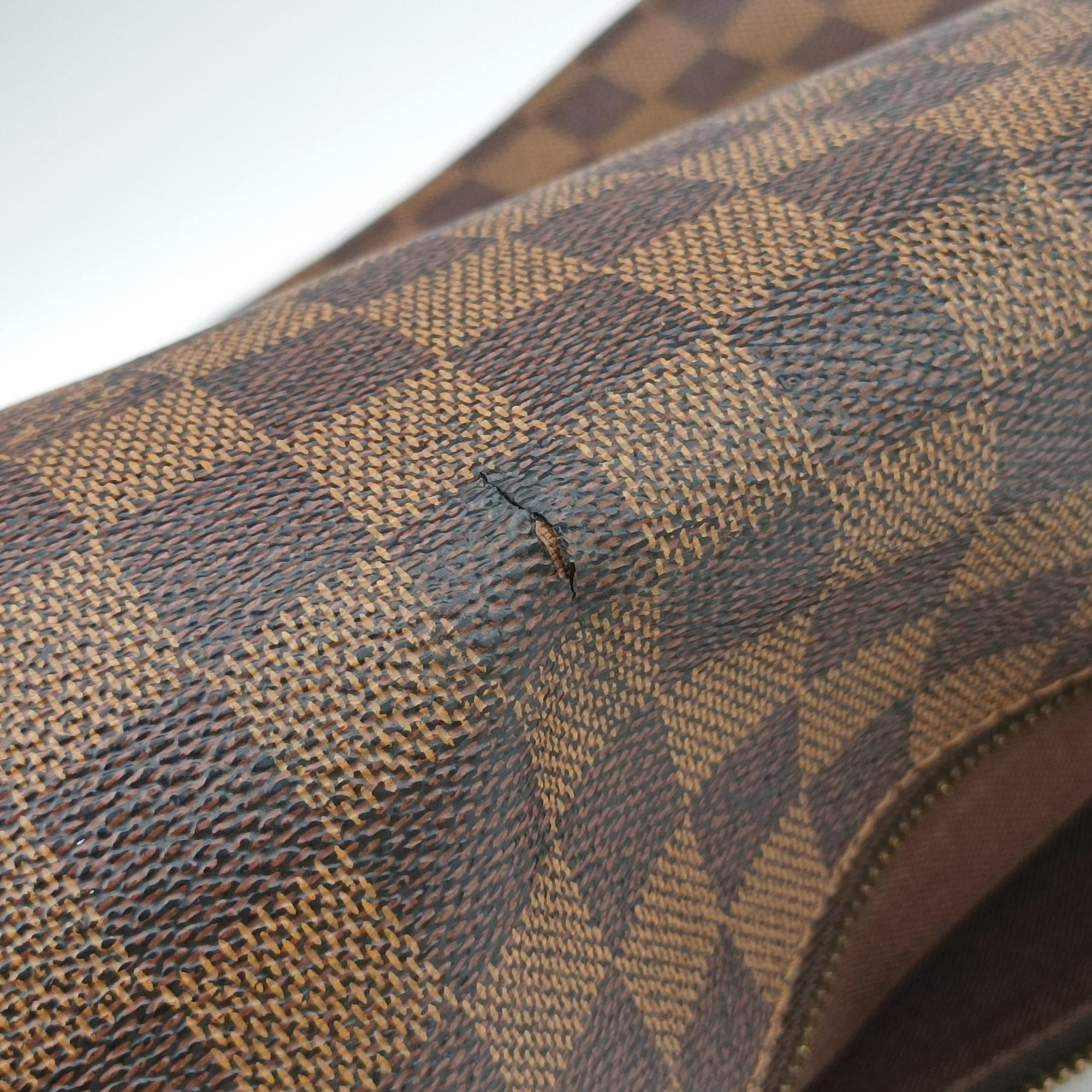 Pre-owned Louis Vuitton BROOKLYN MM EBENE Damier Canvas N51211 shoulderbag | stylenewstar