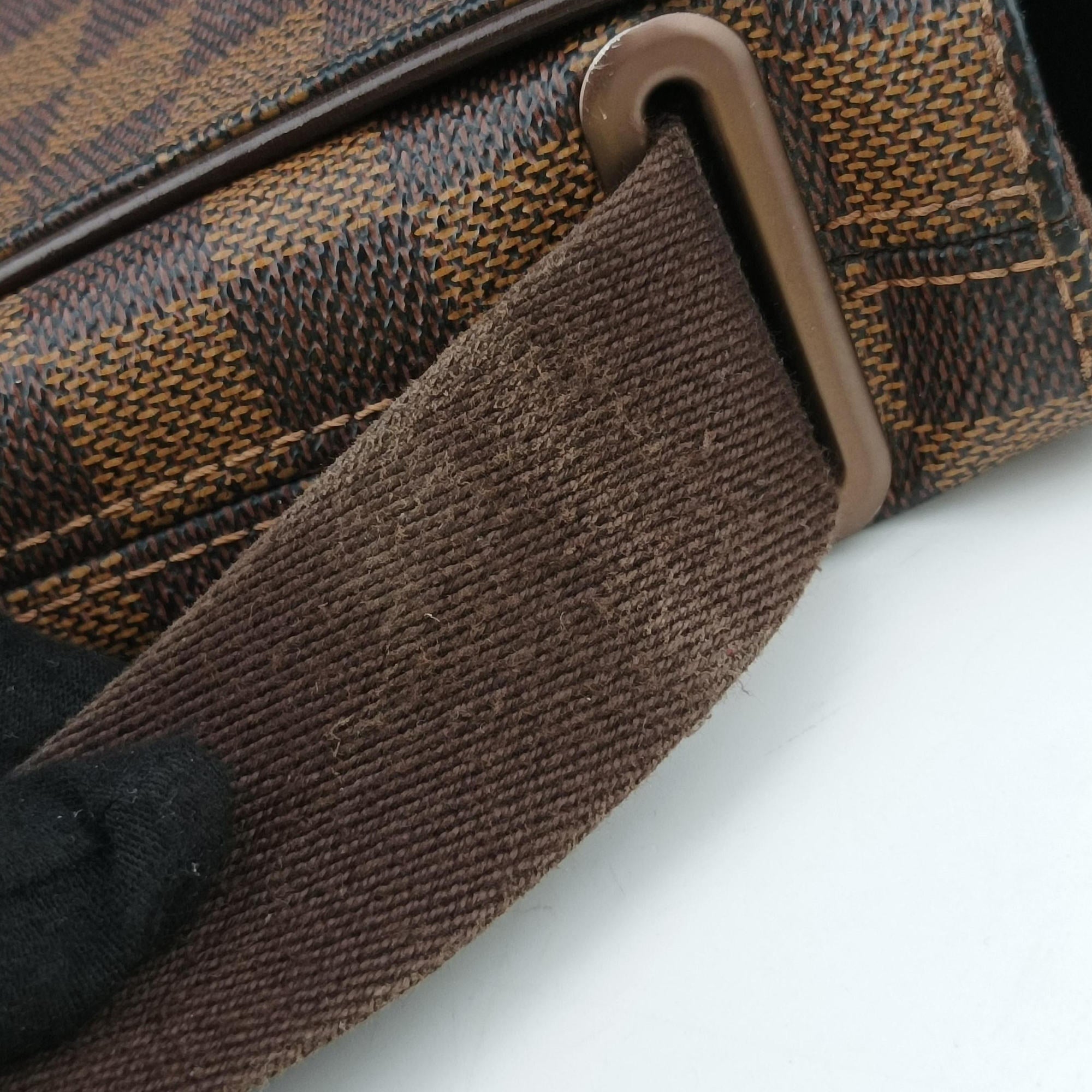 Pre-owned Louis Vuitton BROOKLYN MM EBENE Damier Canvas N51211 shoulderbag | stylenewstar